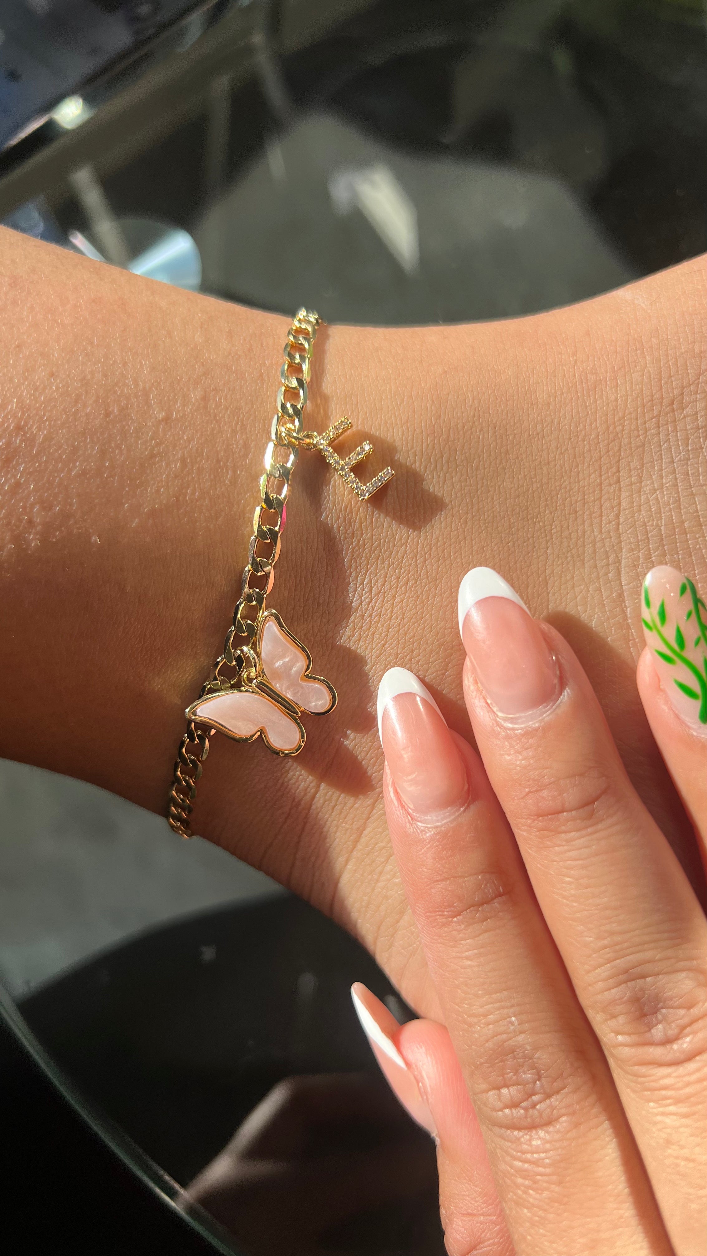 "Mi Vida" Initial Anklet