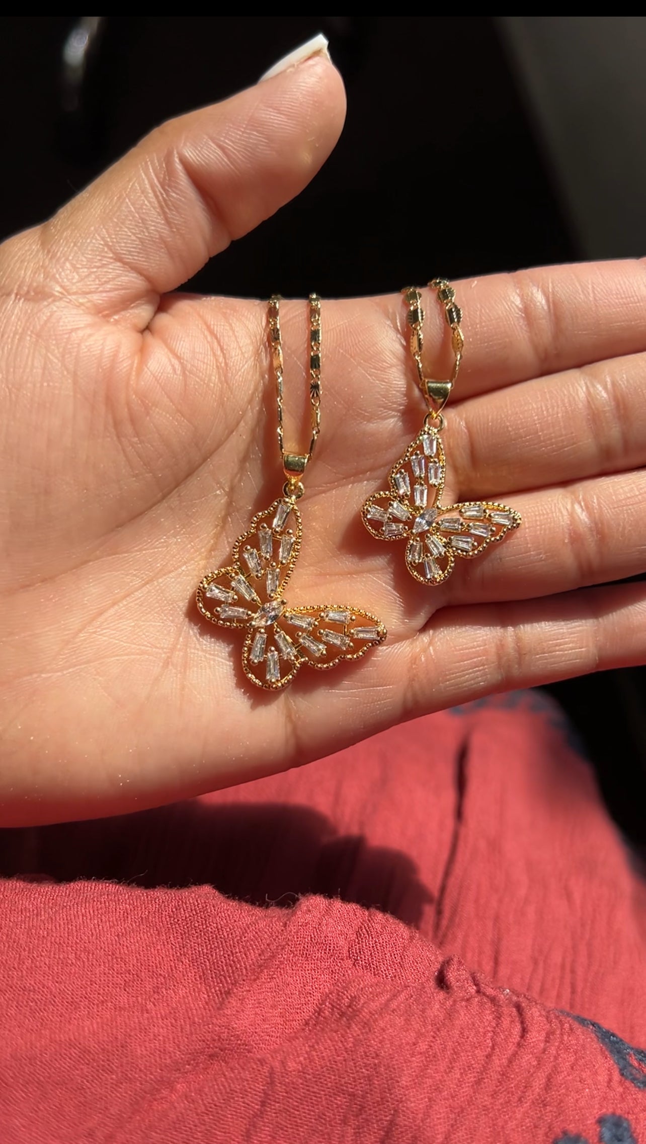 "Just Do it" Butterfly Necklaces