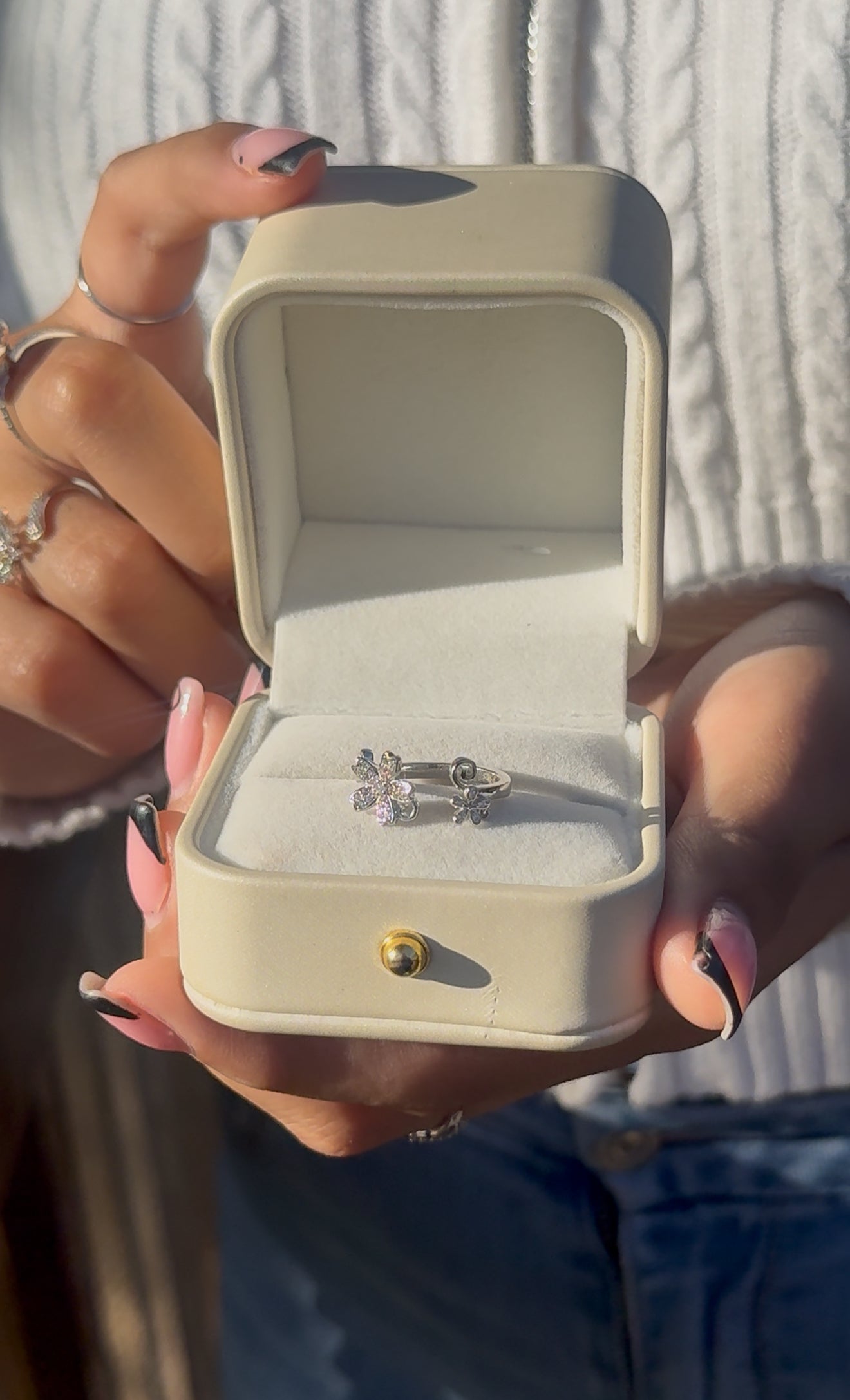 Sterling Silver Daisy Ring