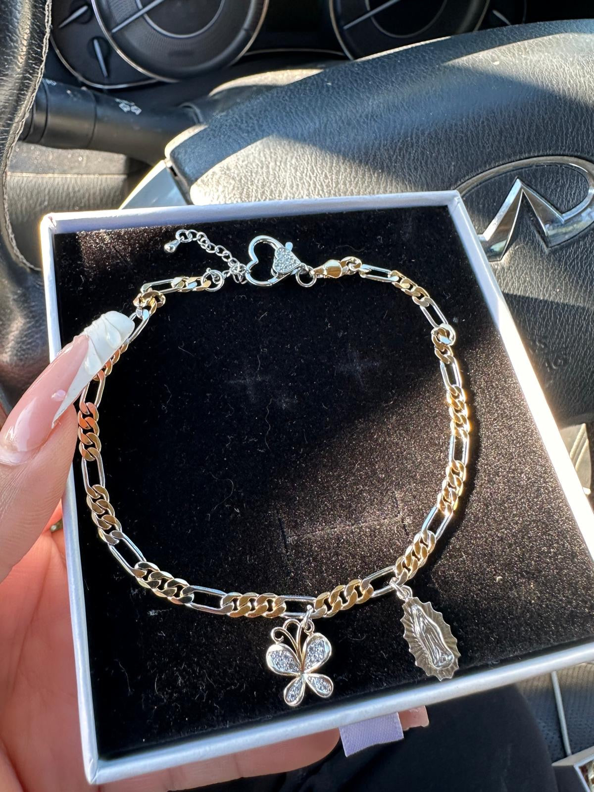 Lady of Guadalupe Figaro Bracelet