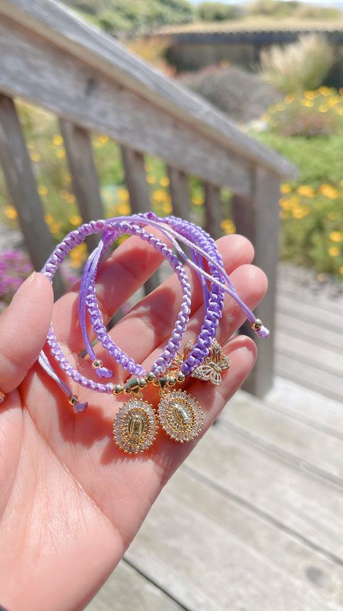 Pulsera María Protección Aguamarina