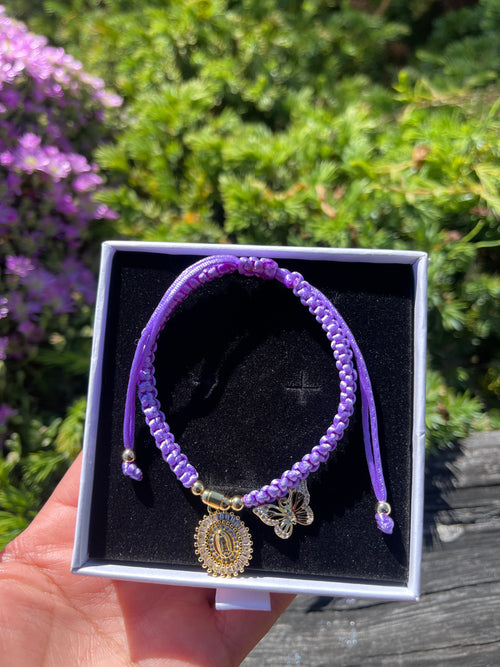 Pulsera María Protección Aguamarina