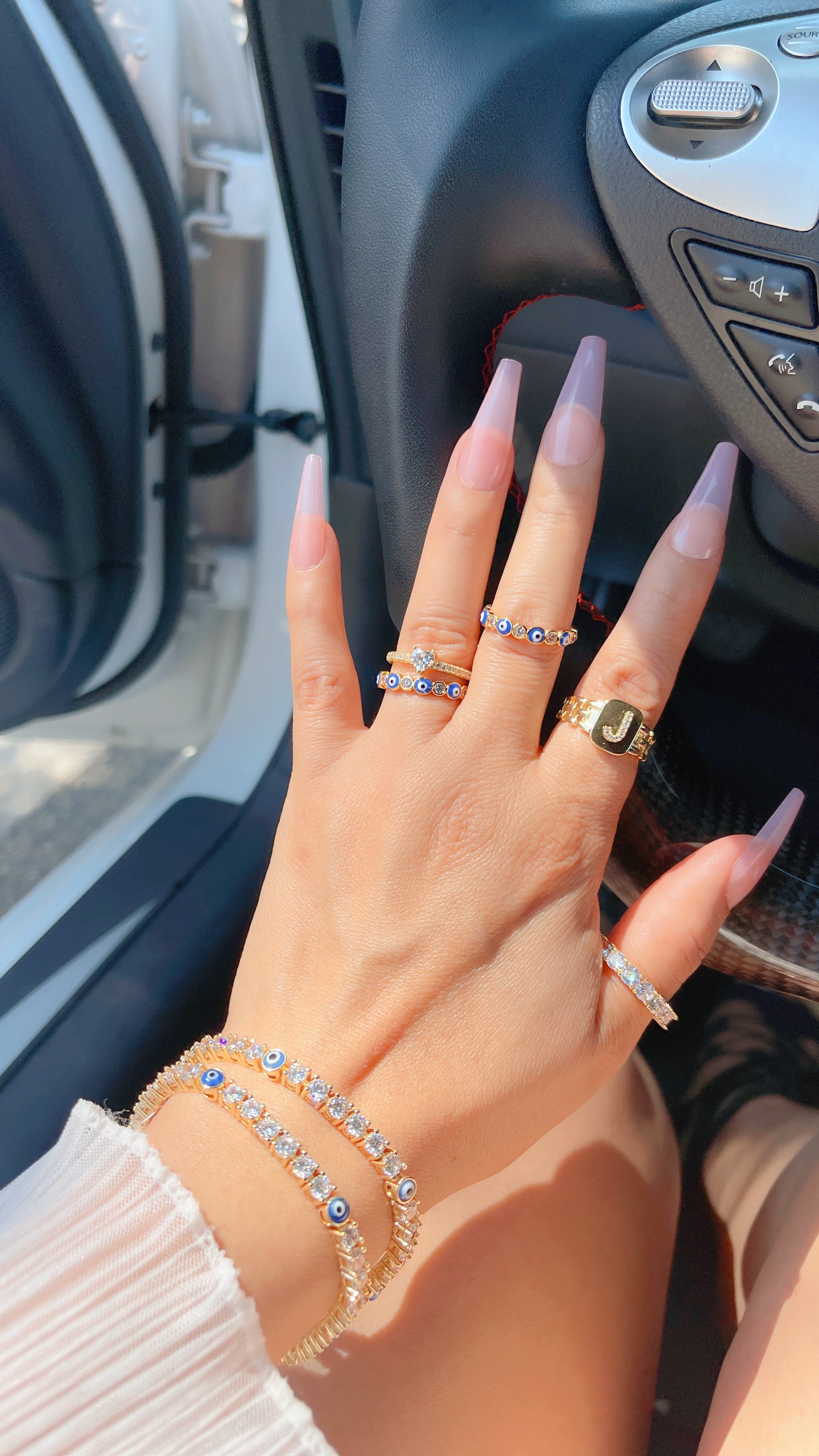 Anillo Mal de Ojo Azul