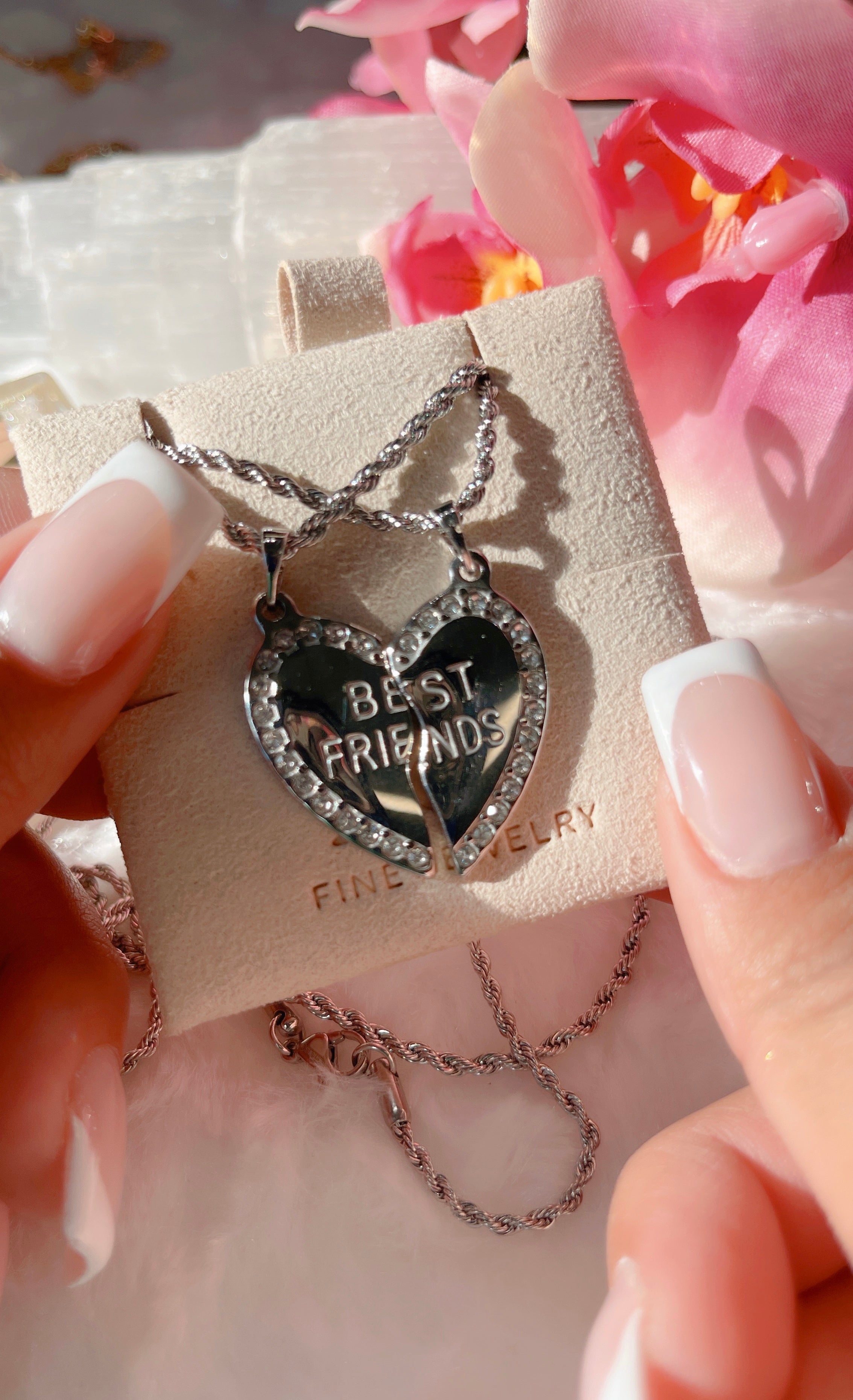 Silver Best Friend Necklaces