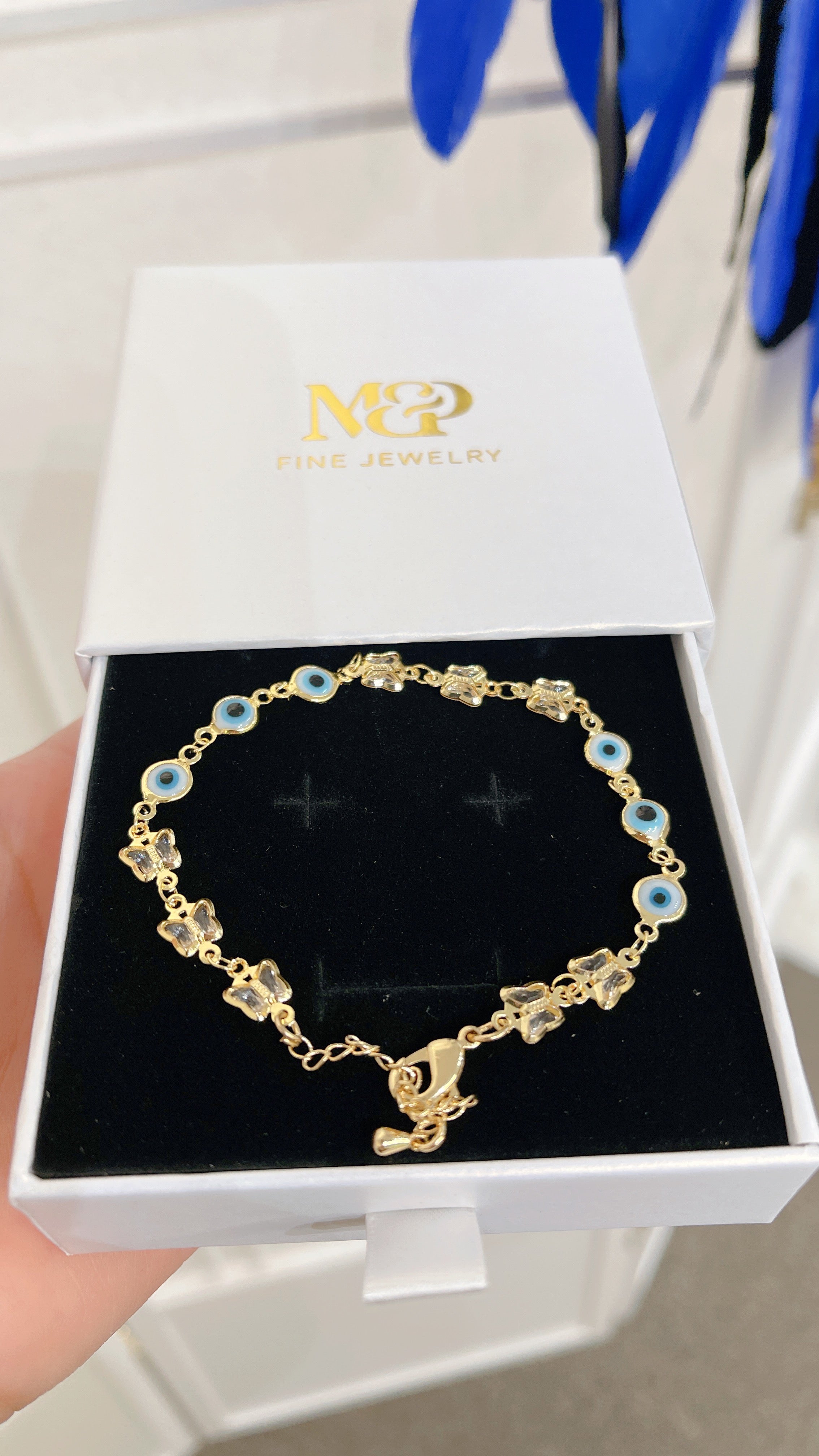 Pulsera Mal de Ojo Azul Bebe