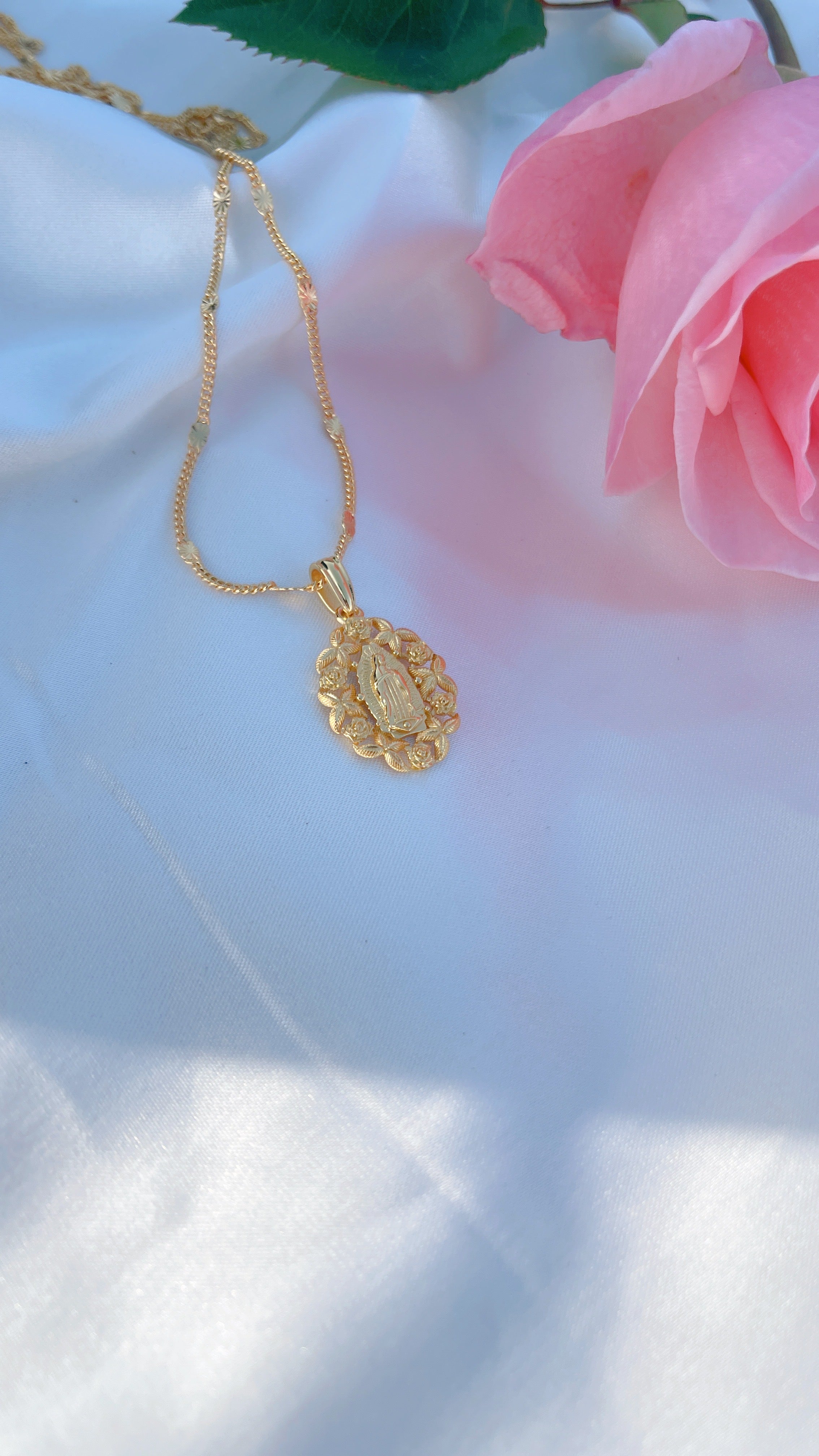 24K Virgin de Guadalupe Necklace