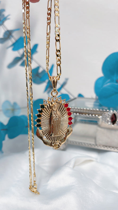 "MX" Mary Necklace