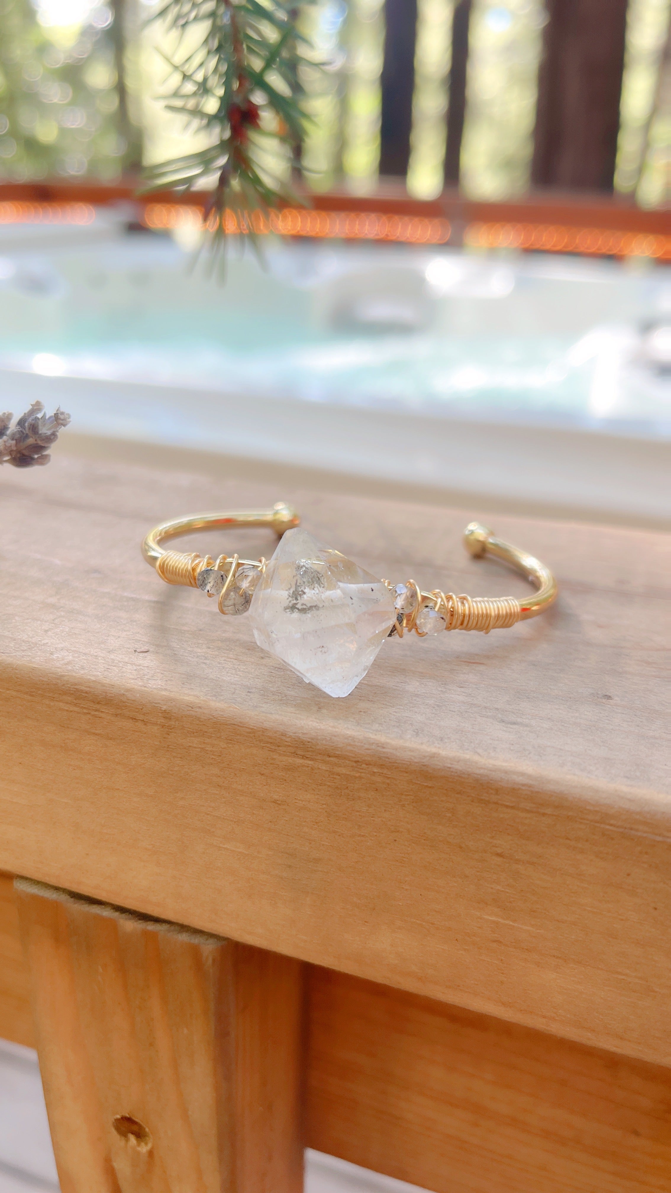 Pulsera de Cuarzo Negro Tibetano