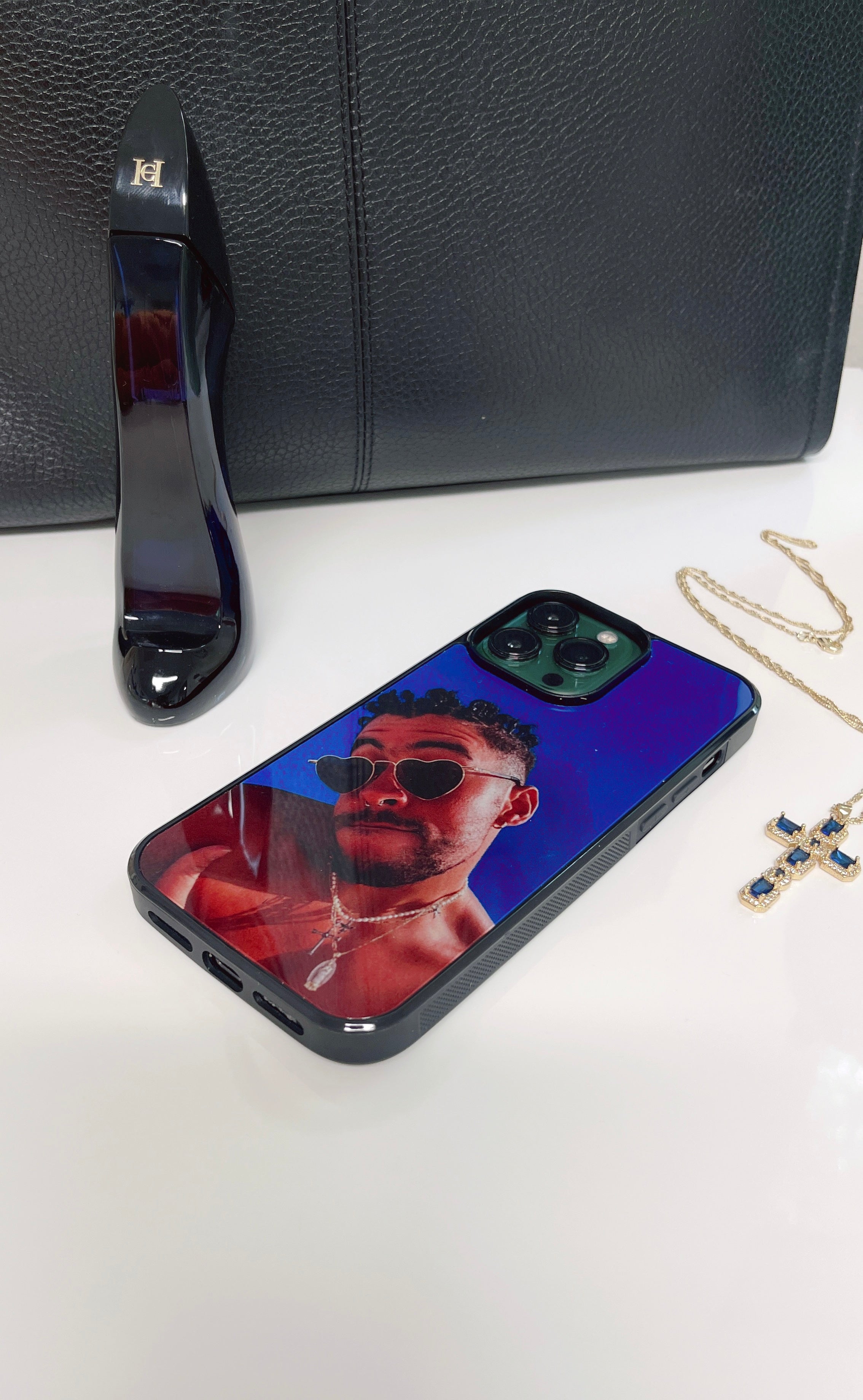Funda para teléfono Bad Bunny (azul)