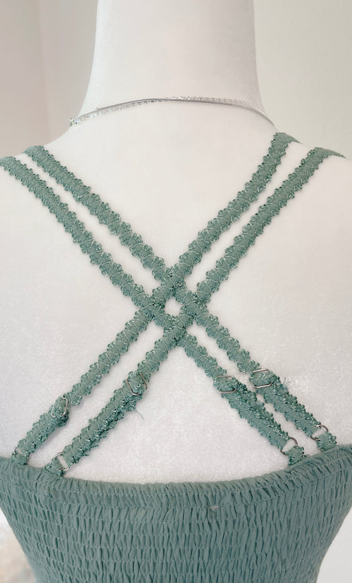 Summer Lace Bralette in Emerald Green