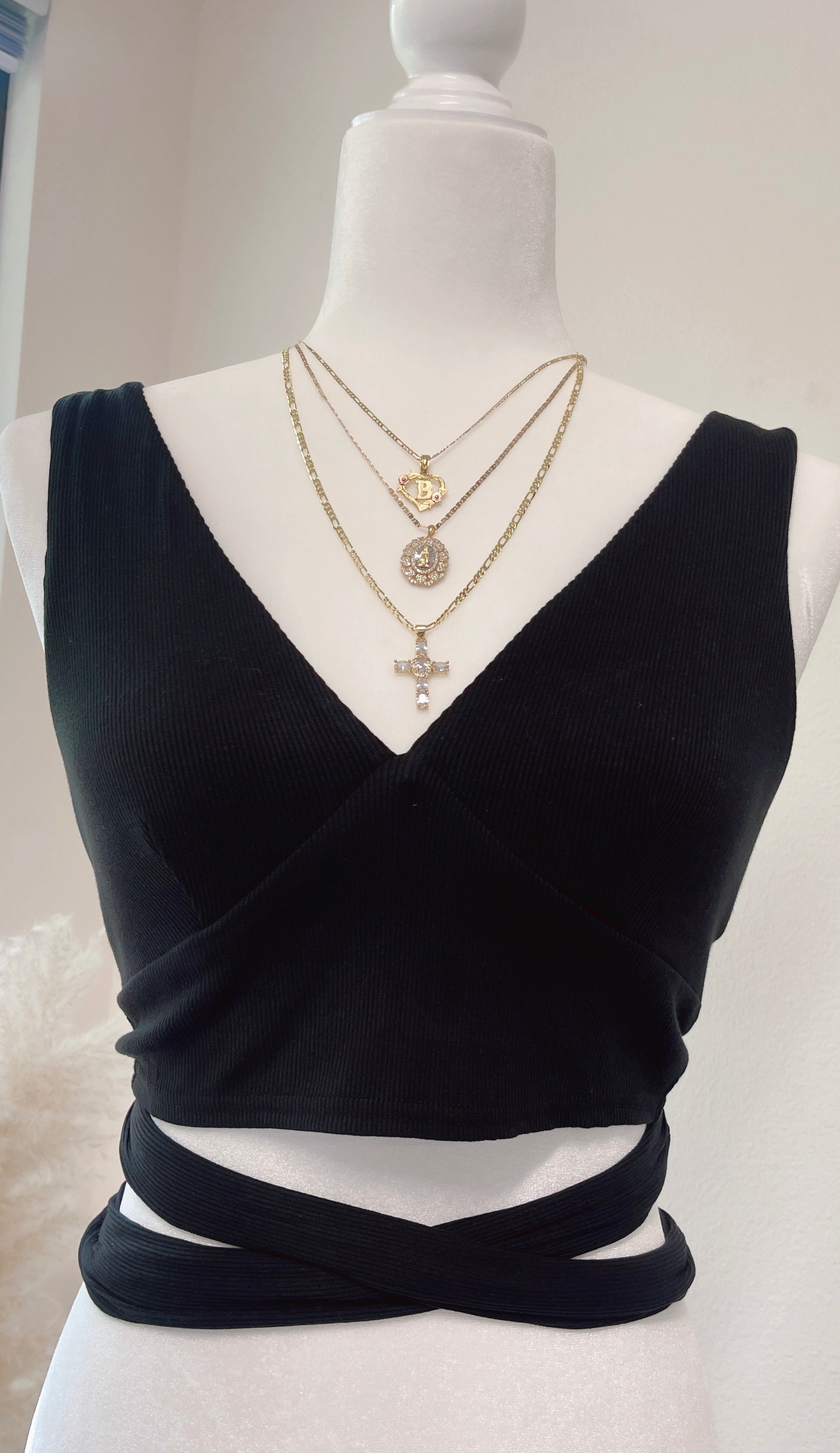 Muñequita Crop Top - Black