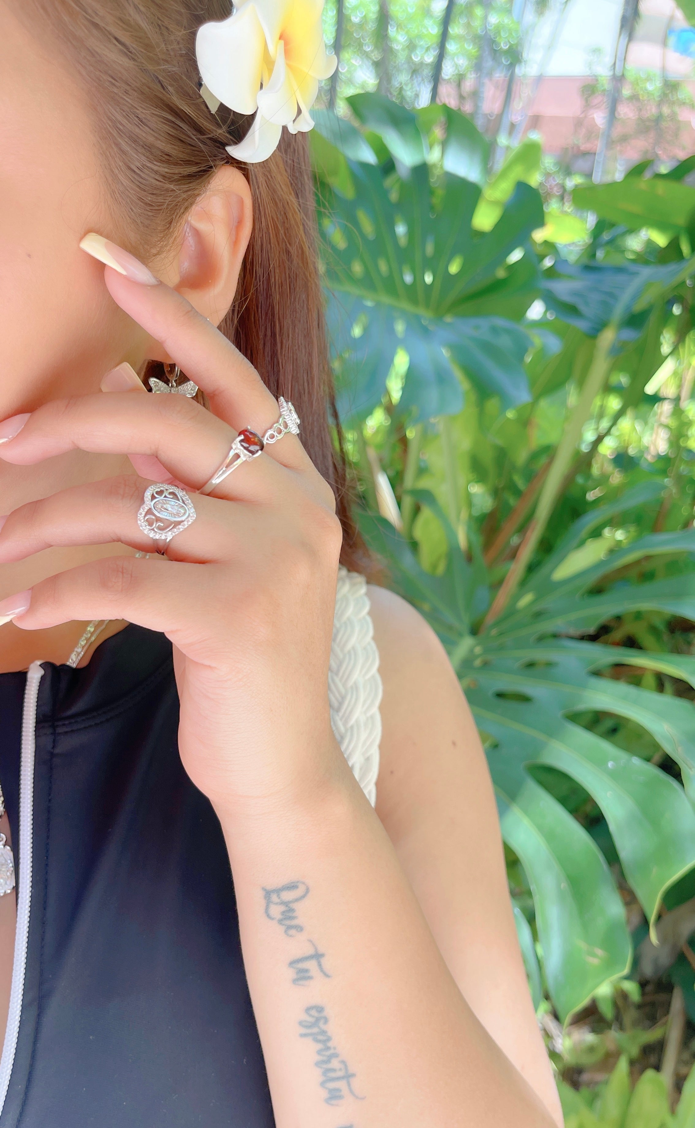 Anillo de plata 925 con piedra ámbar