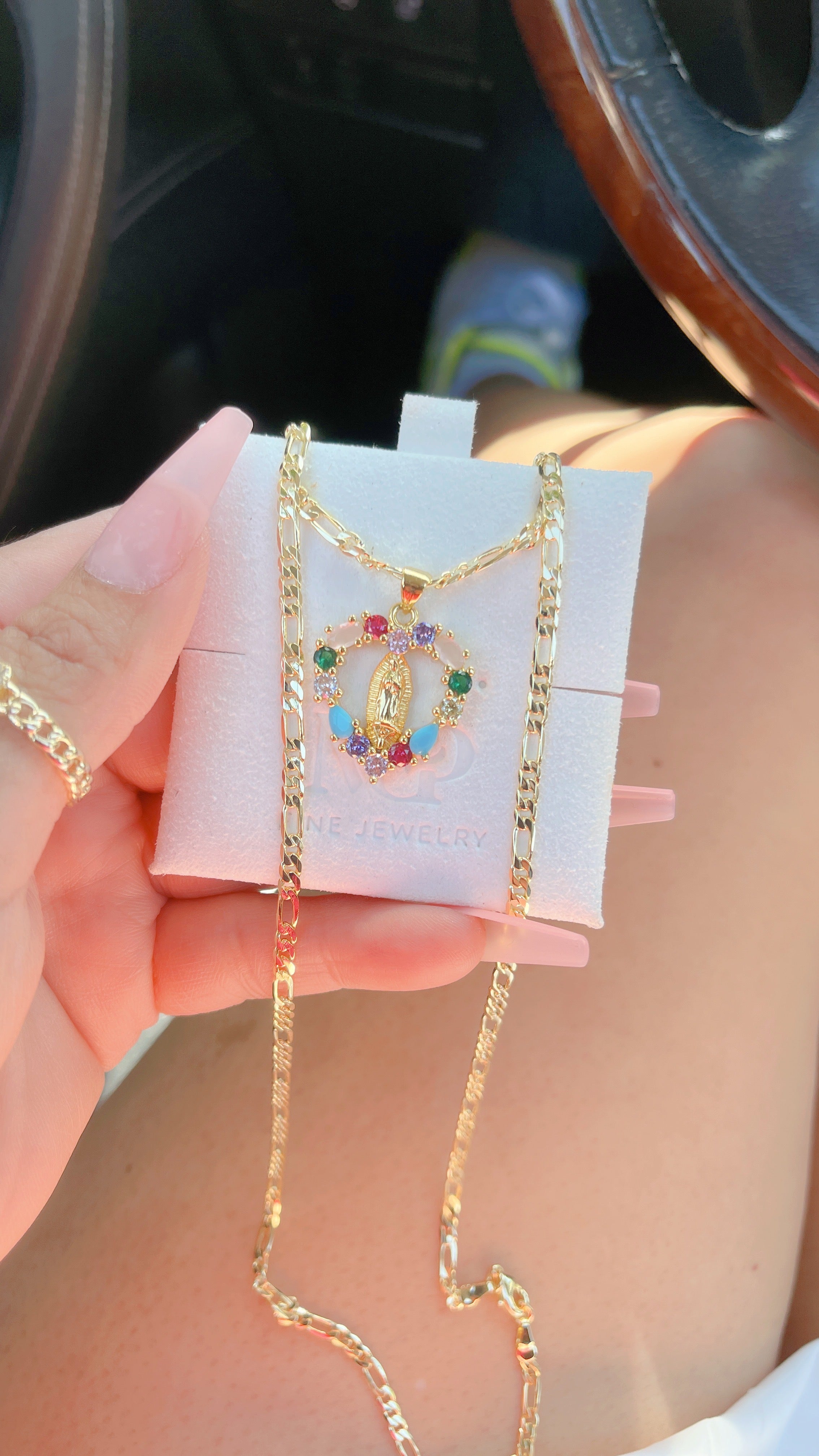 Virgen maria necklace hotsell