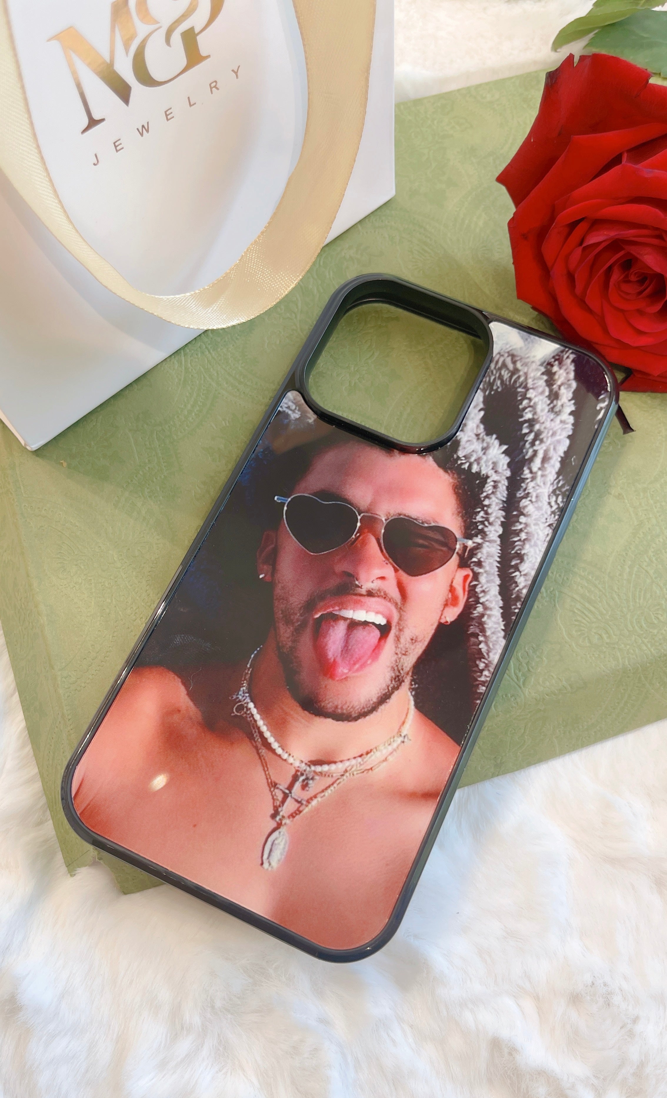 Funda para teléfono Bad Bunny (negro)