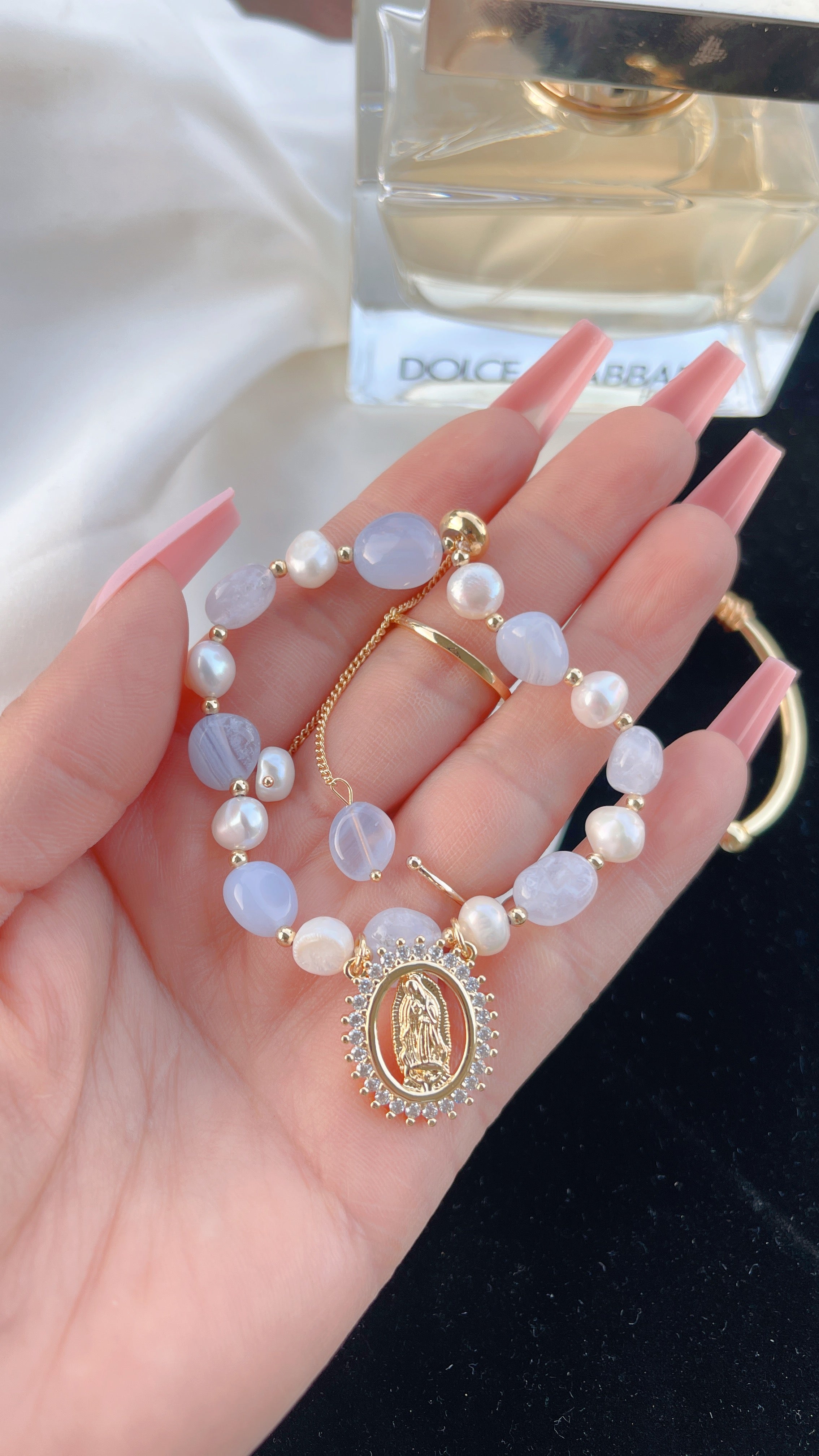 Pulsera María Aguamarina Azul