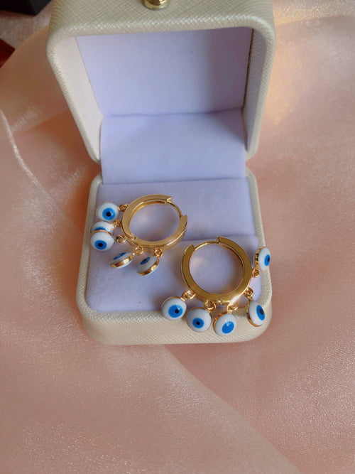 Evil Eye Hoop Earrings