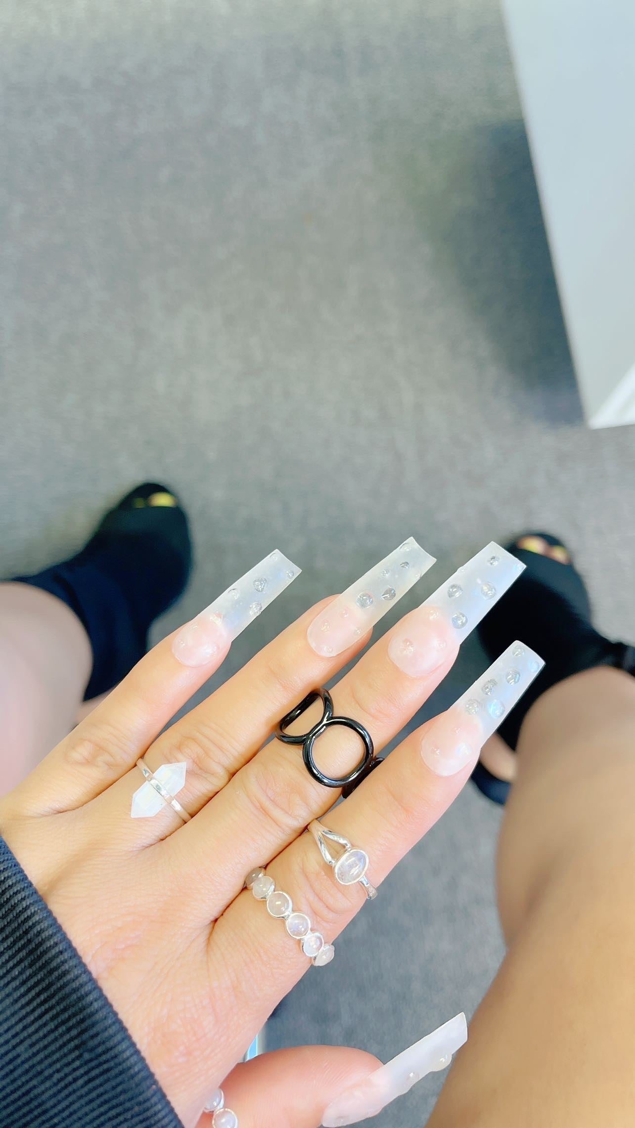 Anillo de matriz negro