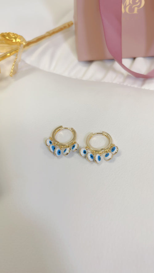 Evil Eye Hoop Earrings
