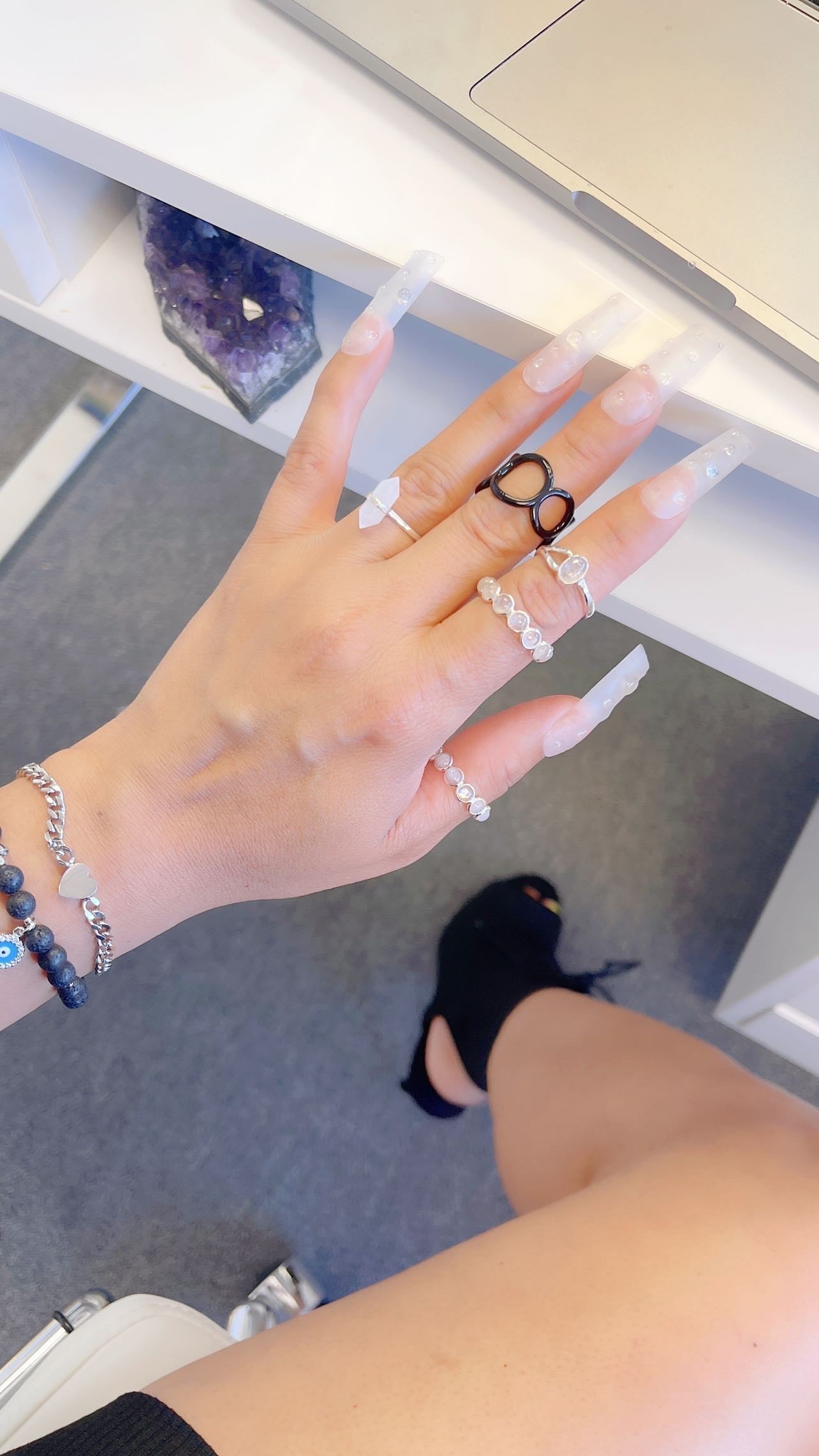 Anillo de matriz negro