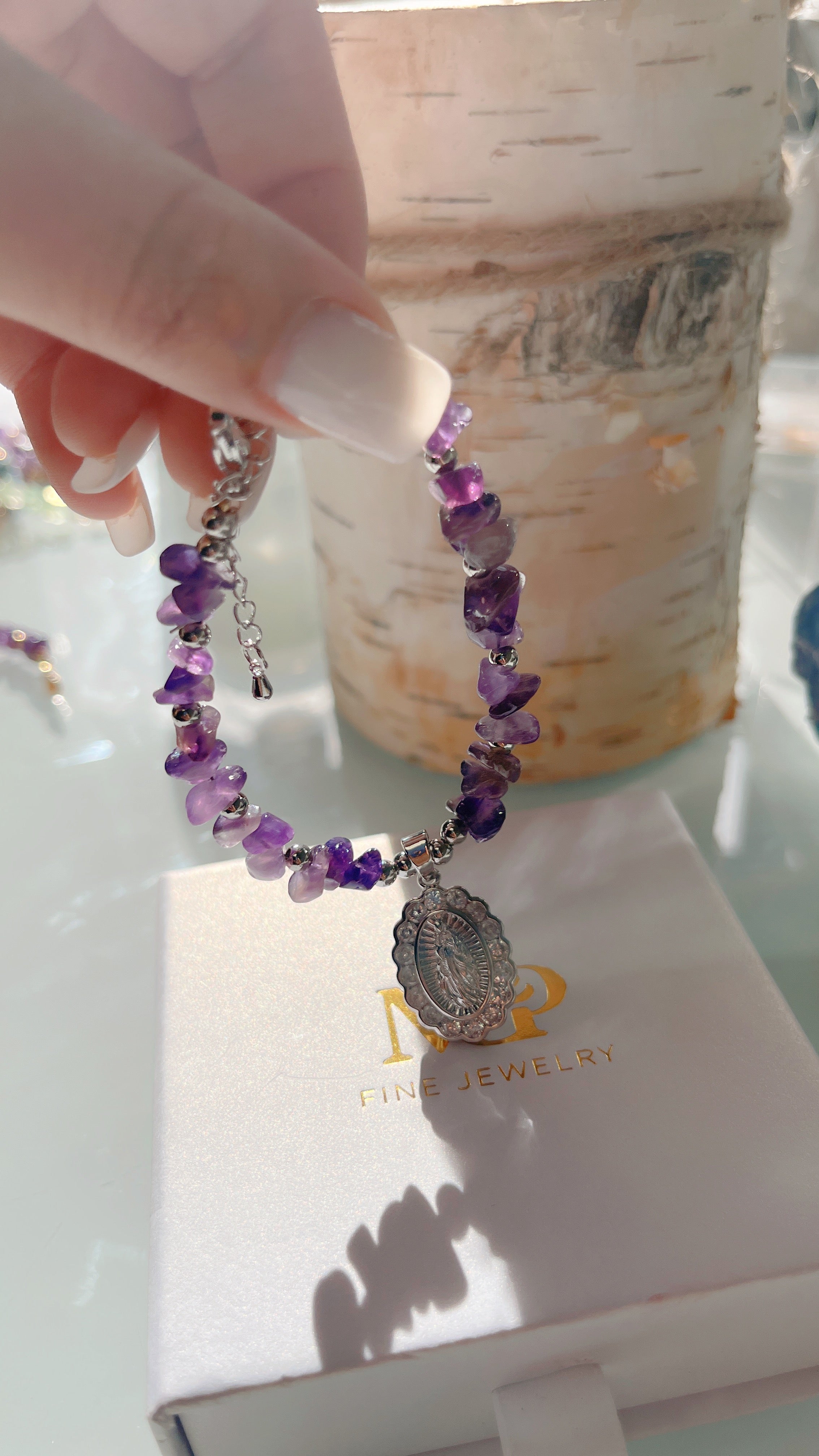 Pulsera Mary Plata Amatista