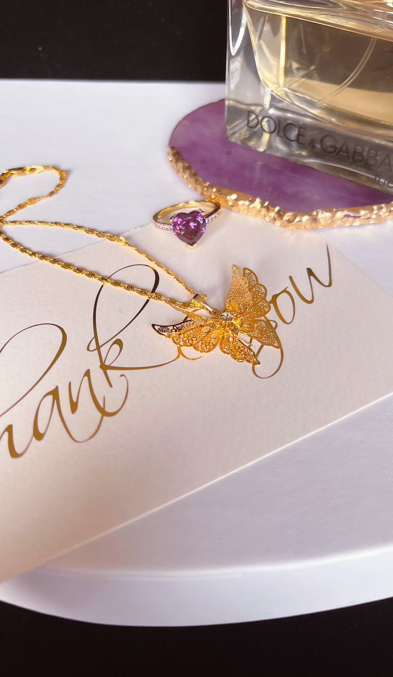 Collar de mariposa de la fortuna