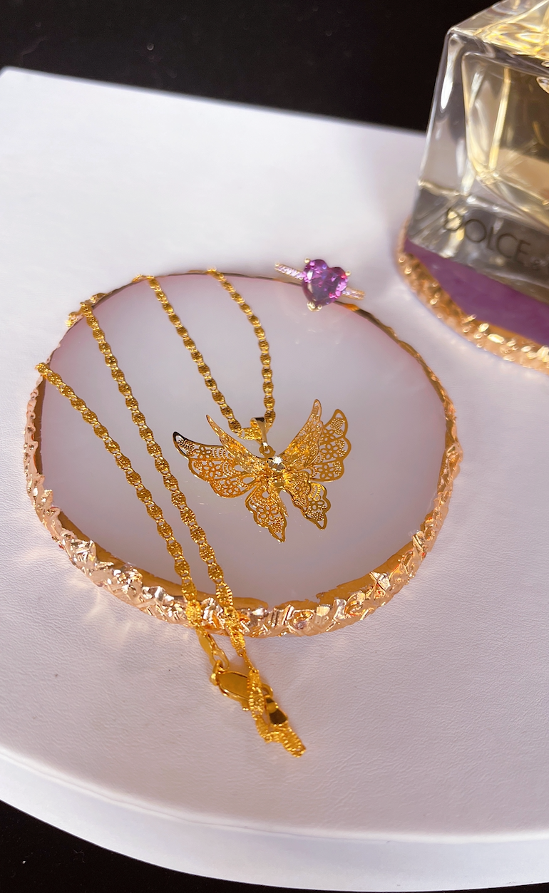 Collar de mariposa de la fortuna