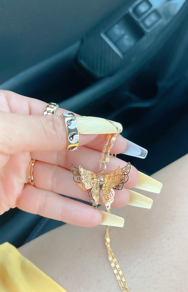 Collar de mariposa de la fortuna