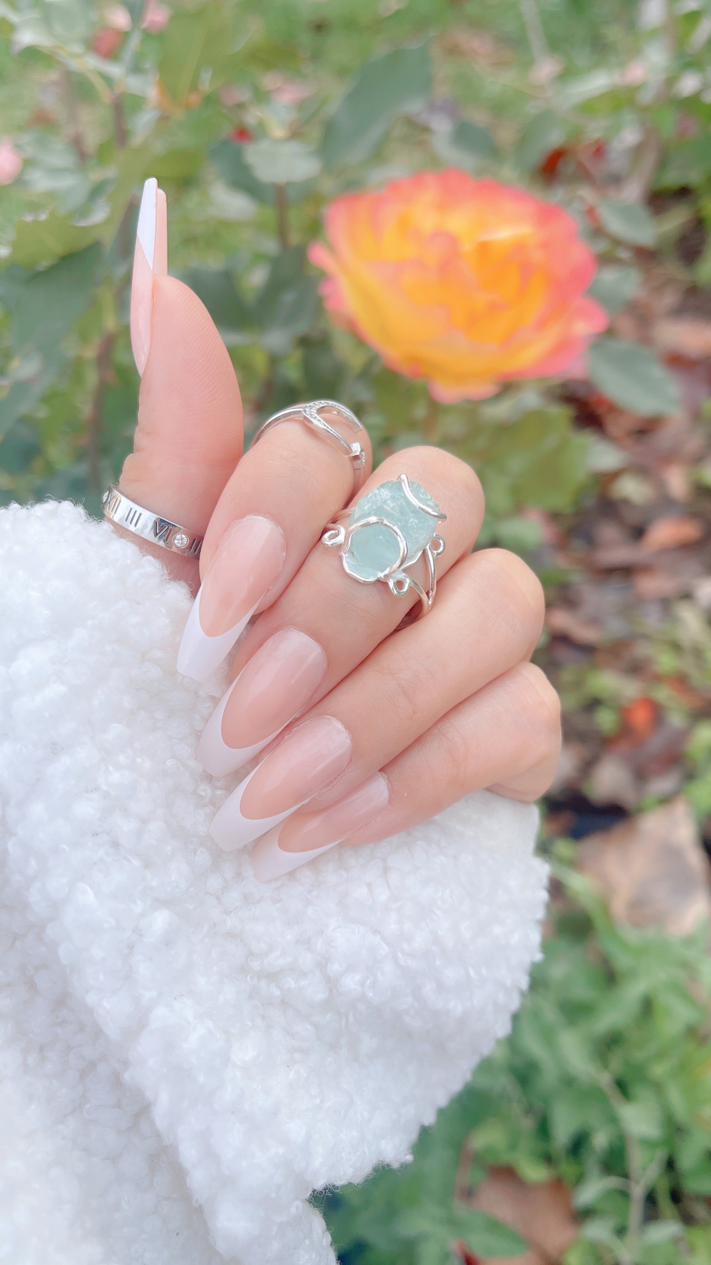 Anillo de aguamarina de plata 925