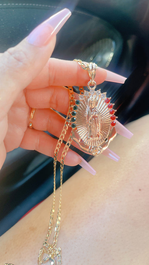 "MX" Mary Necklace