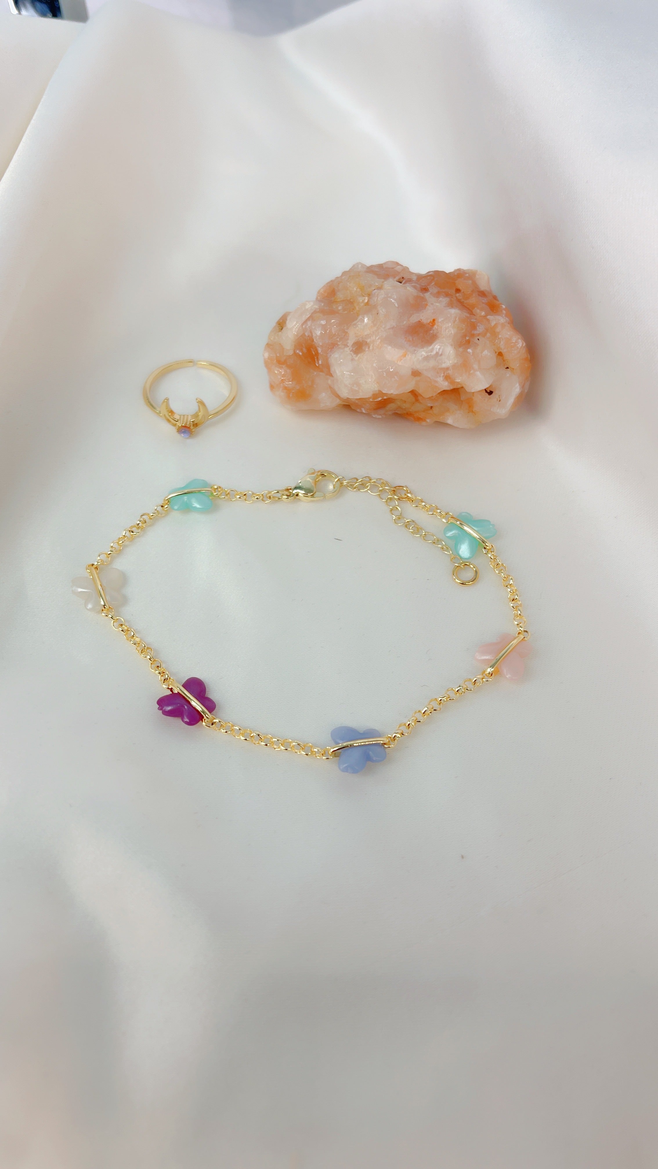 Lilac Butterfly Bracelet