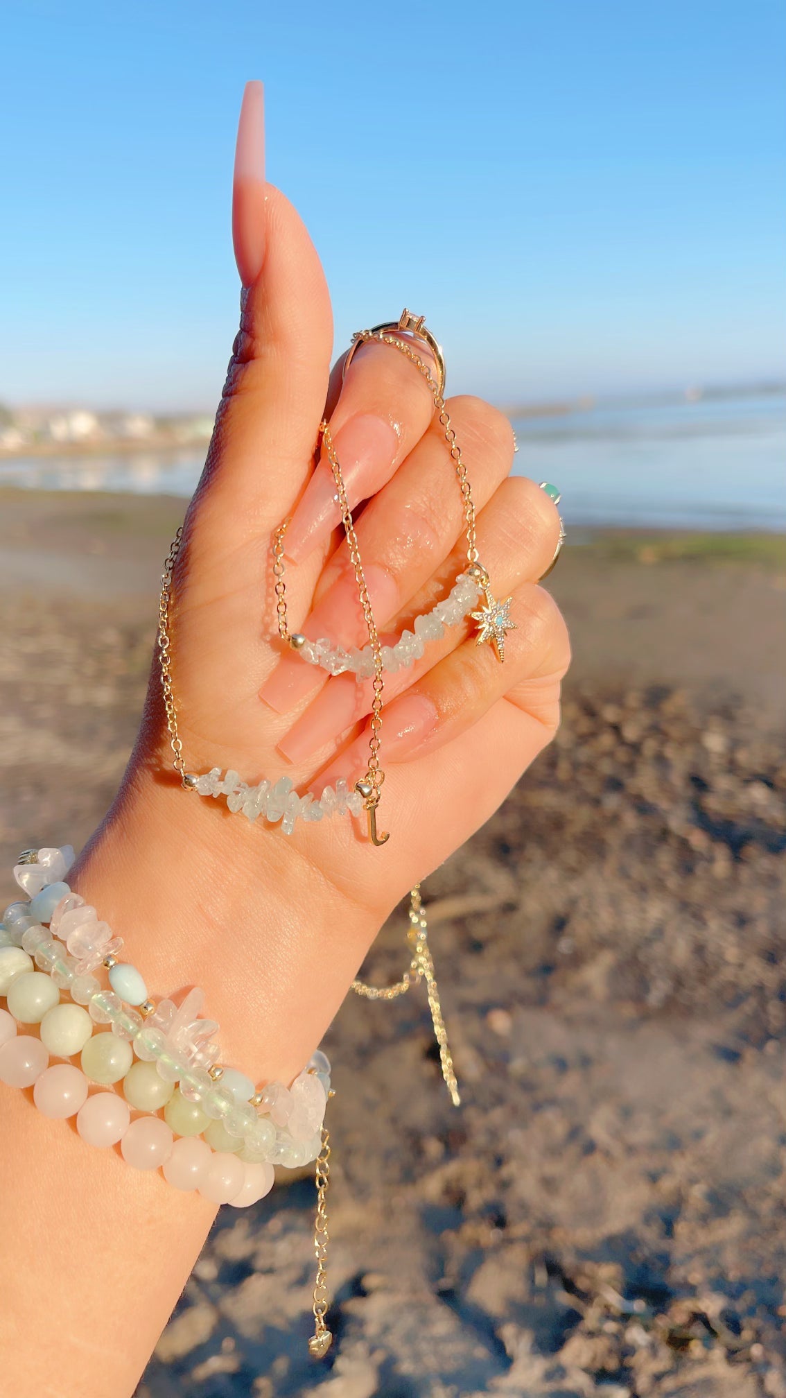 Collar calmante de aguamarina