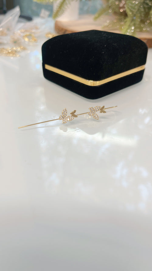 Pendiente de mariposa