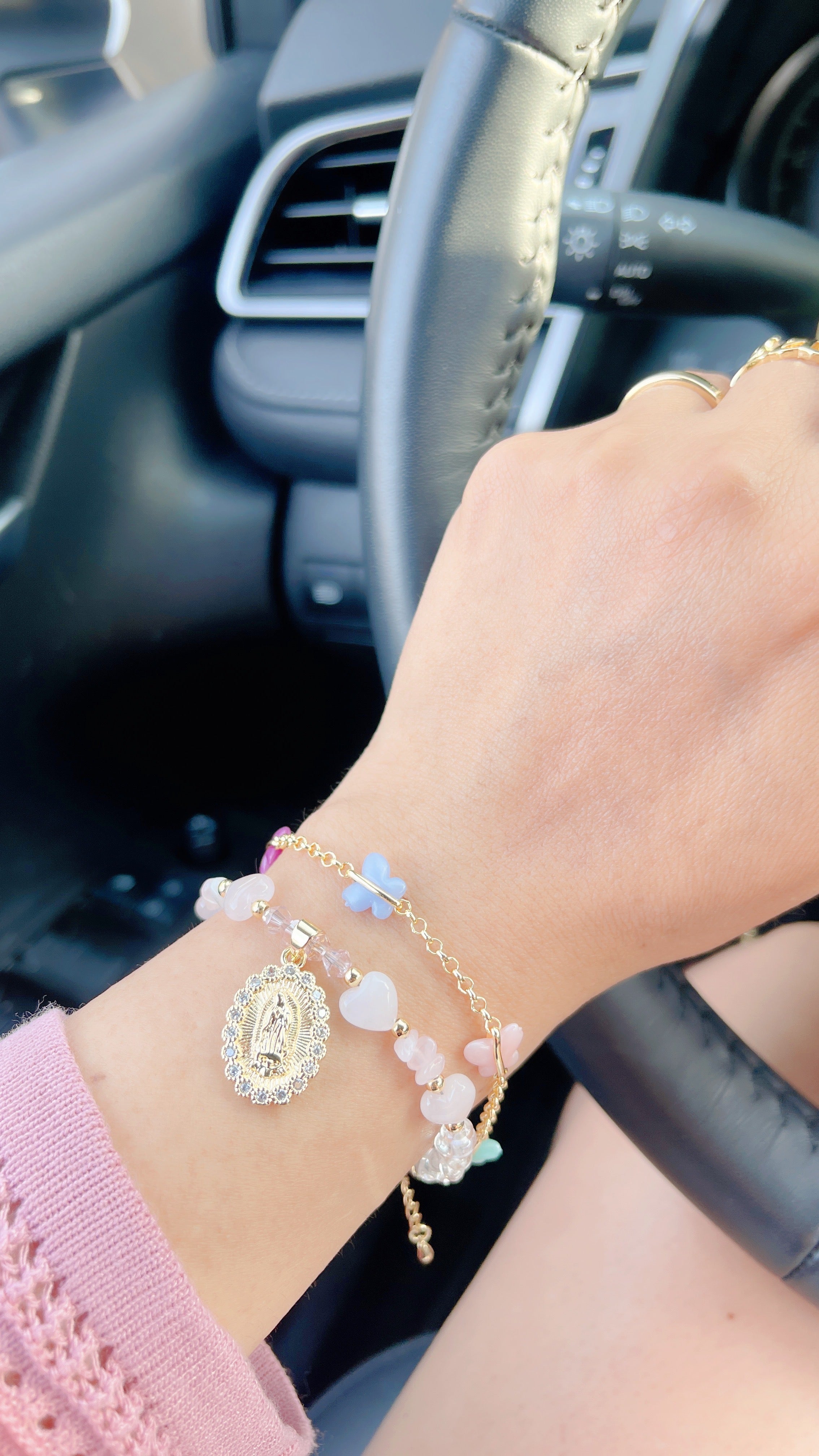 Lilac Butterfly Bracelet