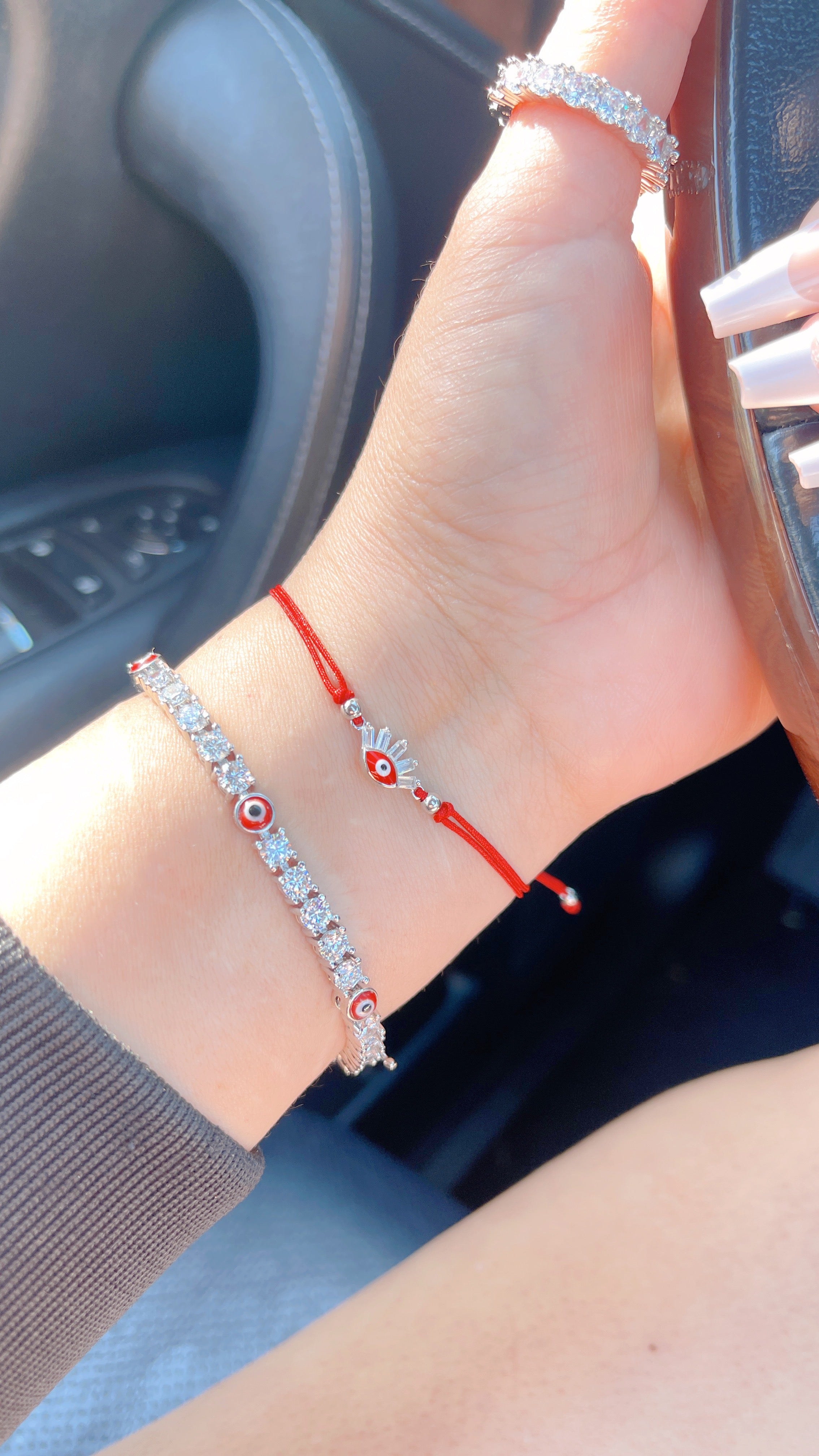 Pulsera de protección contra el mal de ojo de ley 925