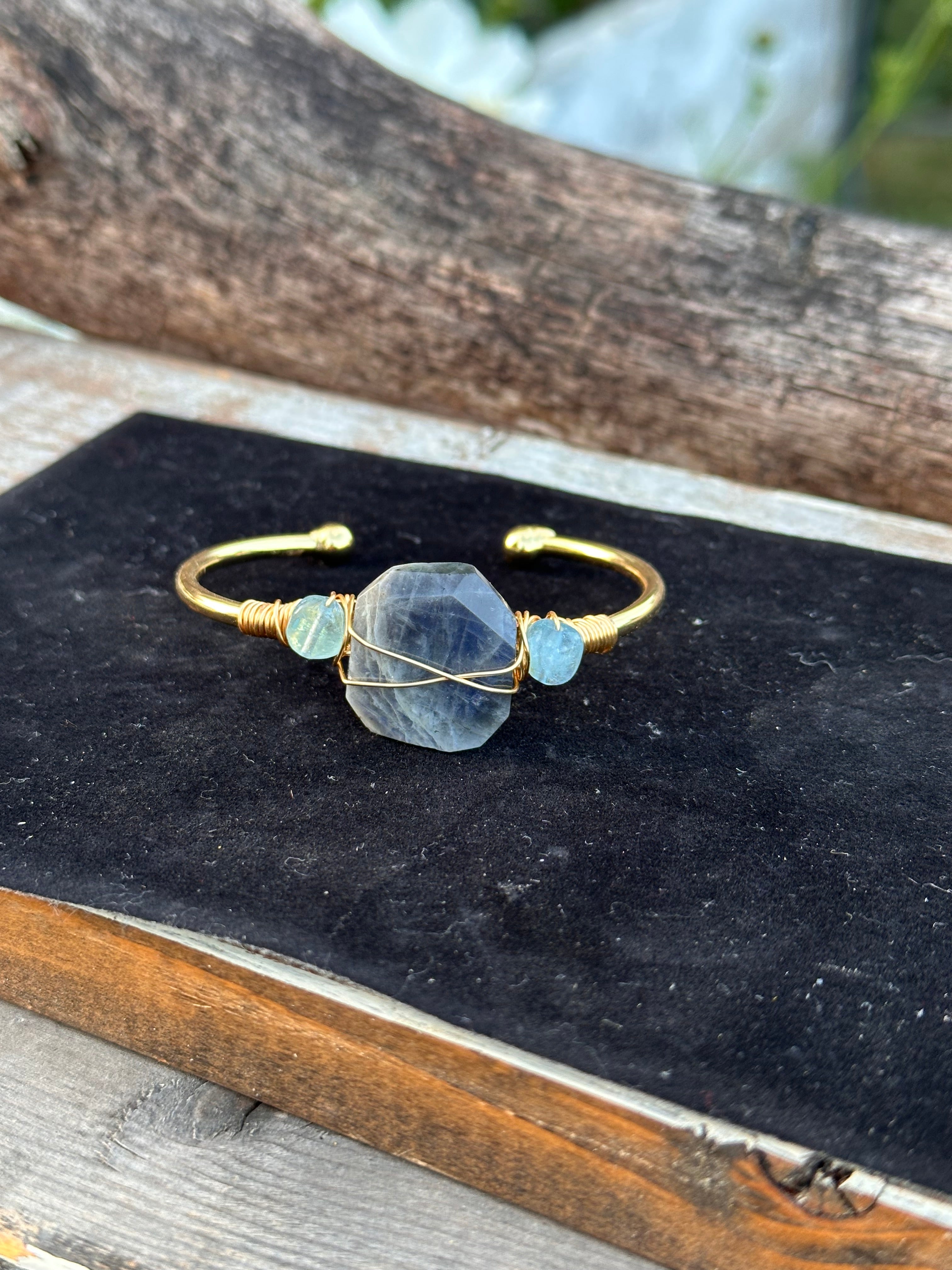 Natural Blue Moon Stone Bracelet