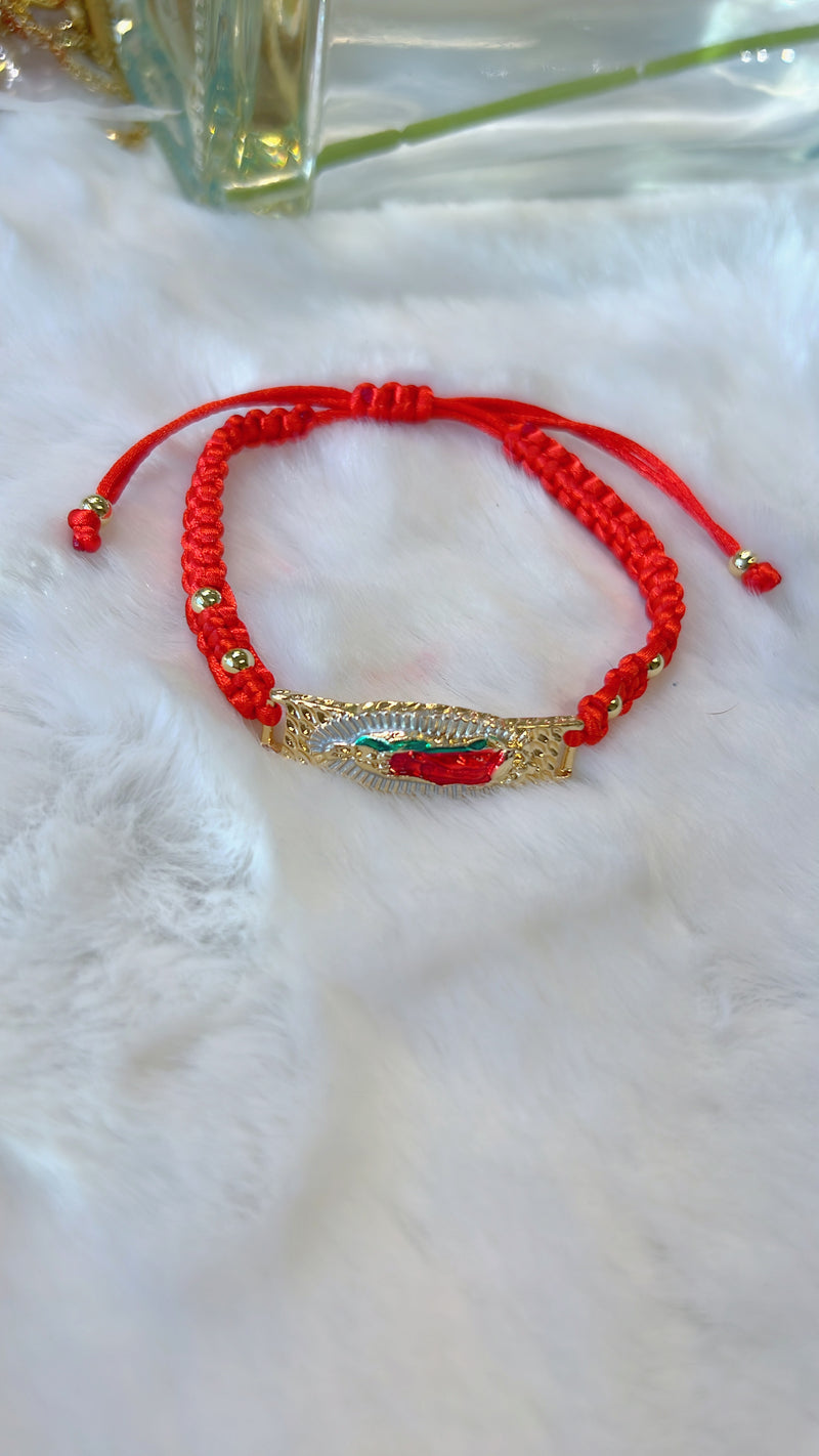 Red Virgen de Guadalupe Bracelet