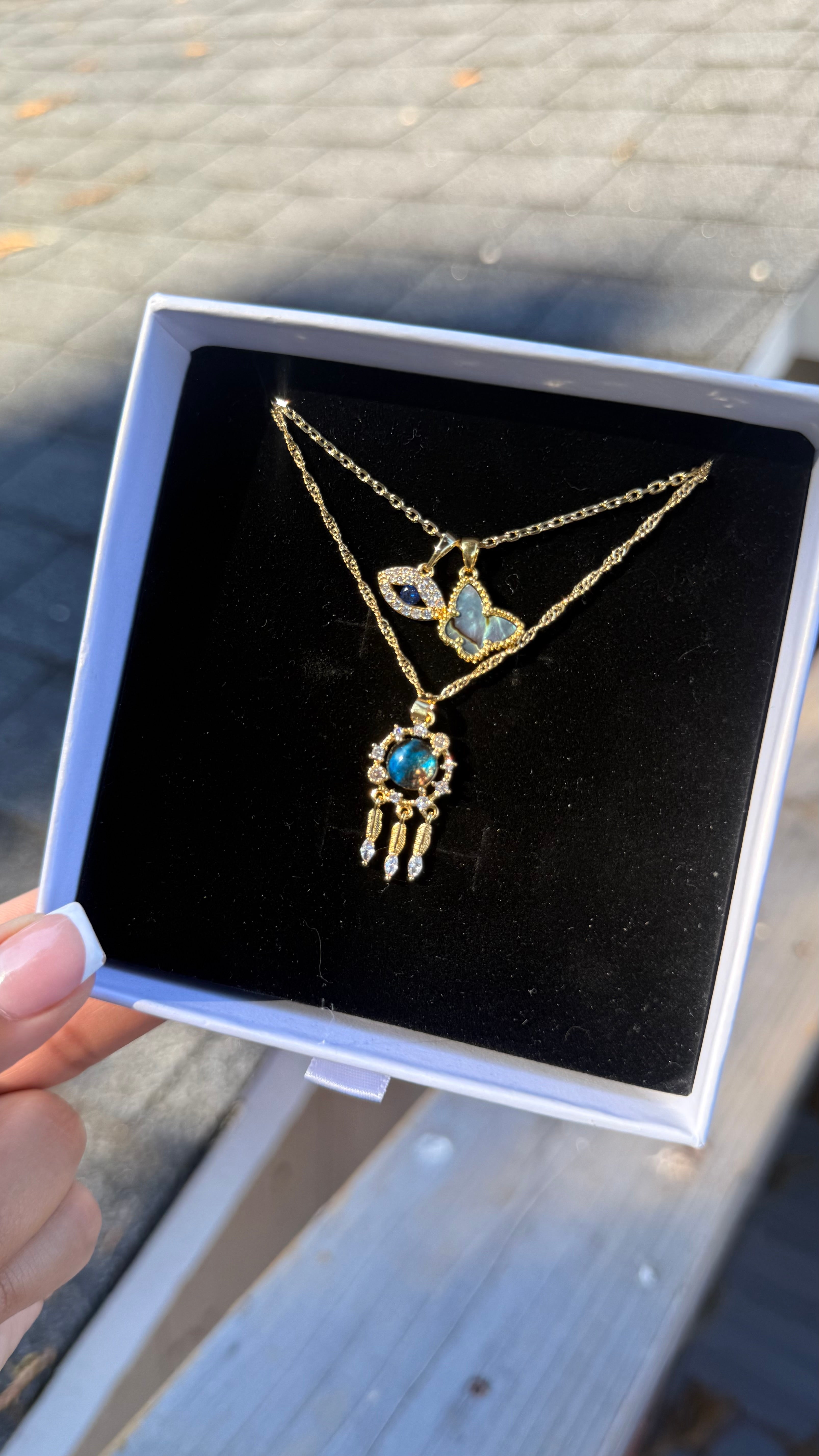 Dream Catcher Necklace Set