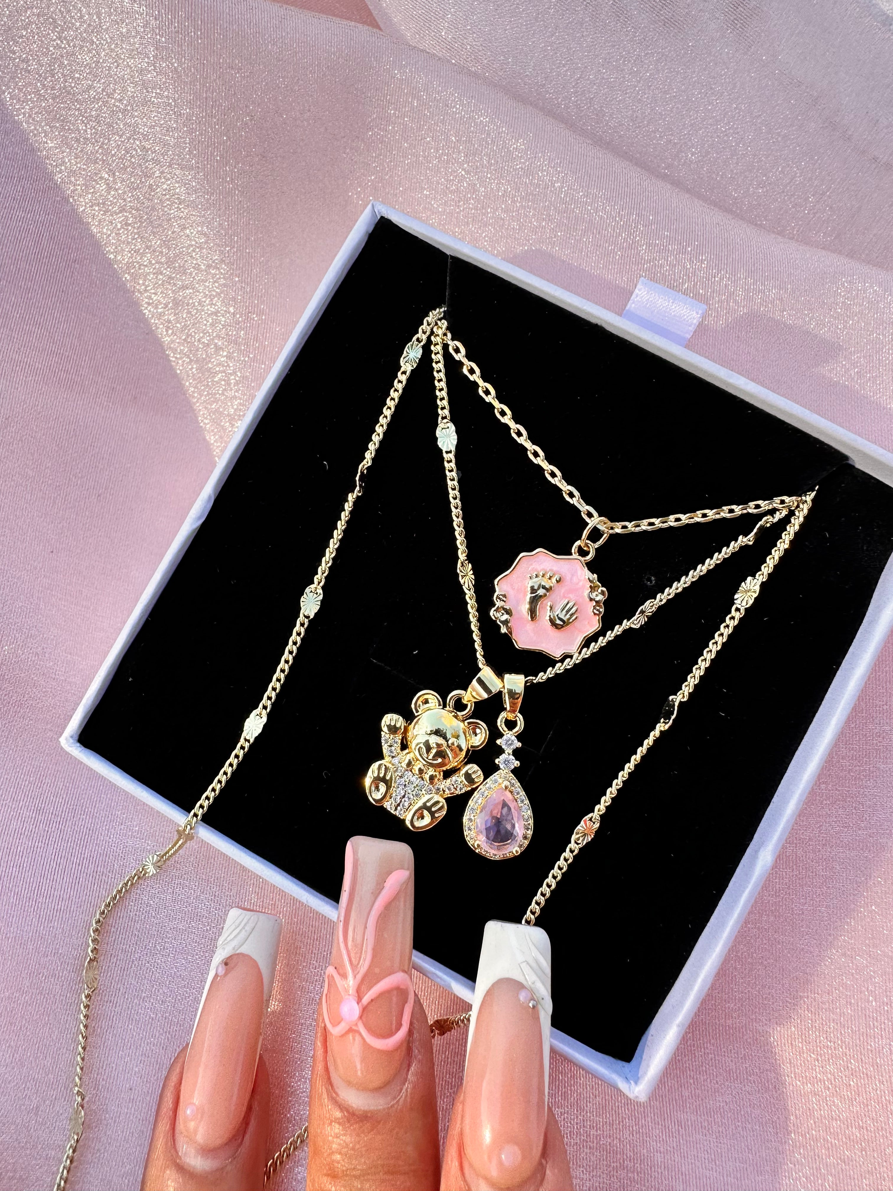 Baby Girl - Mommy Necklace Set