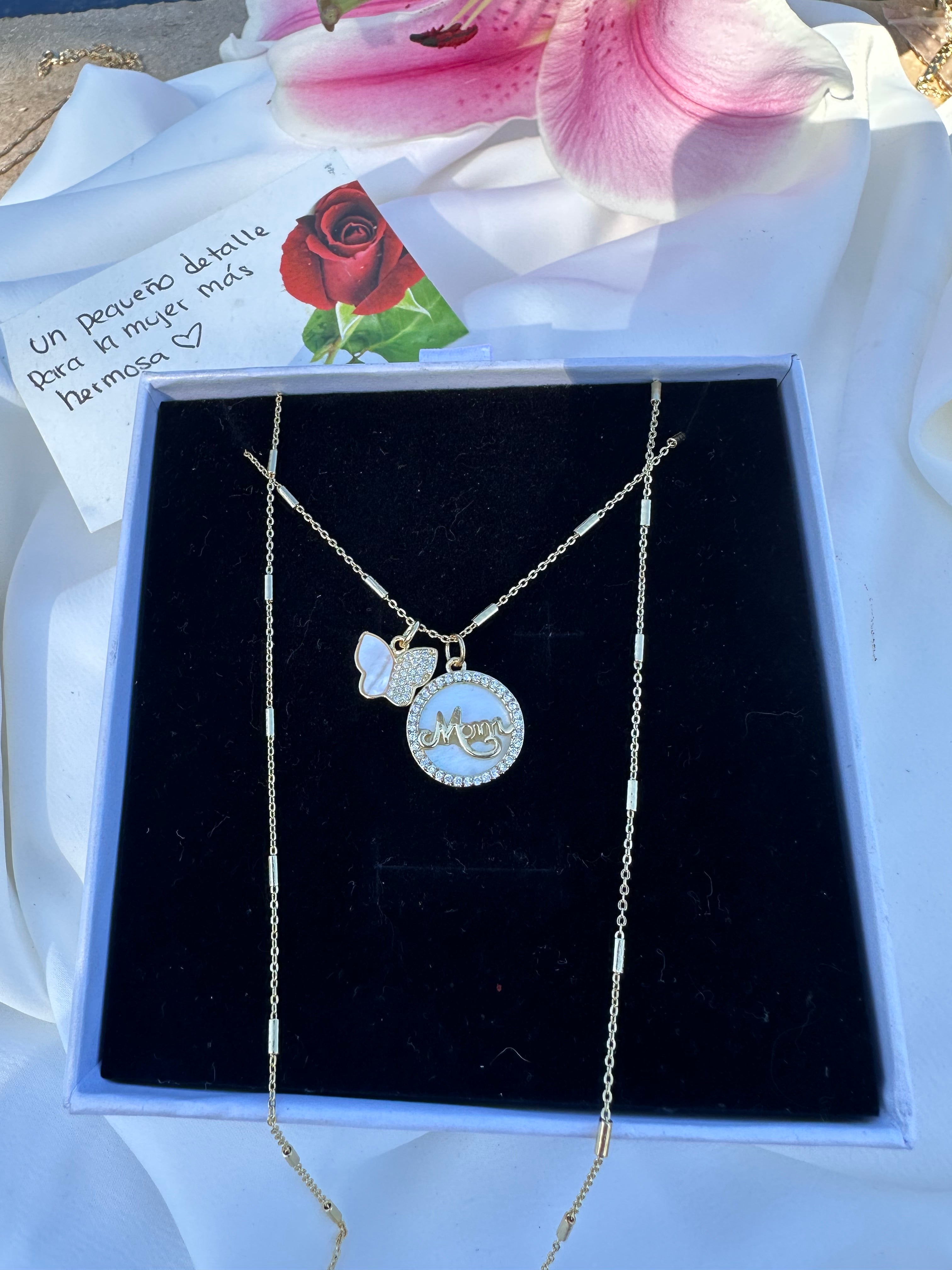 Fluttering Mom Necklace