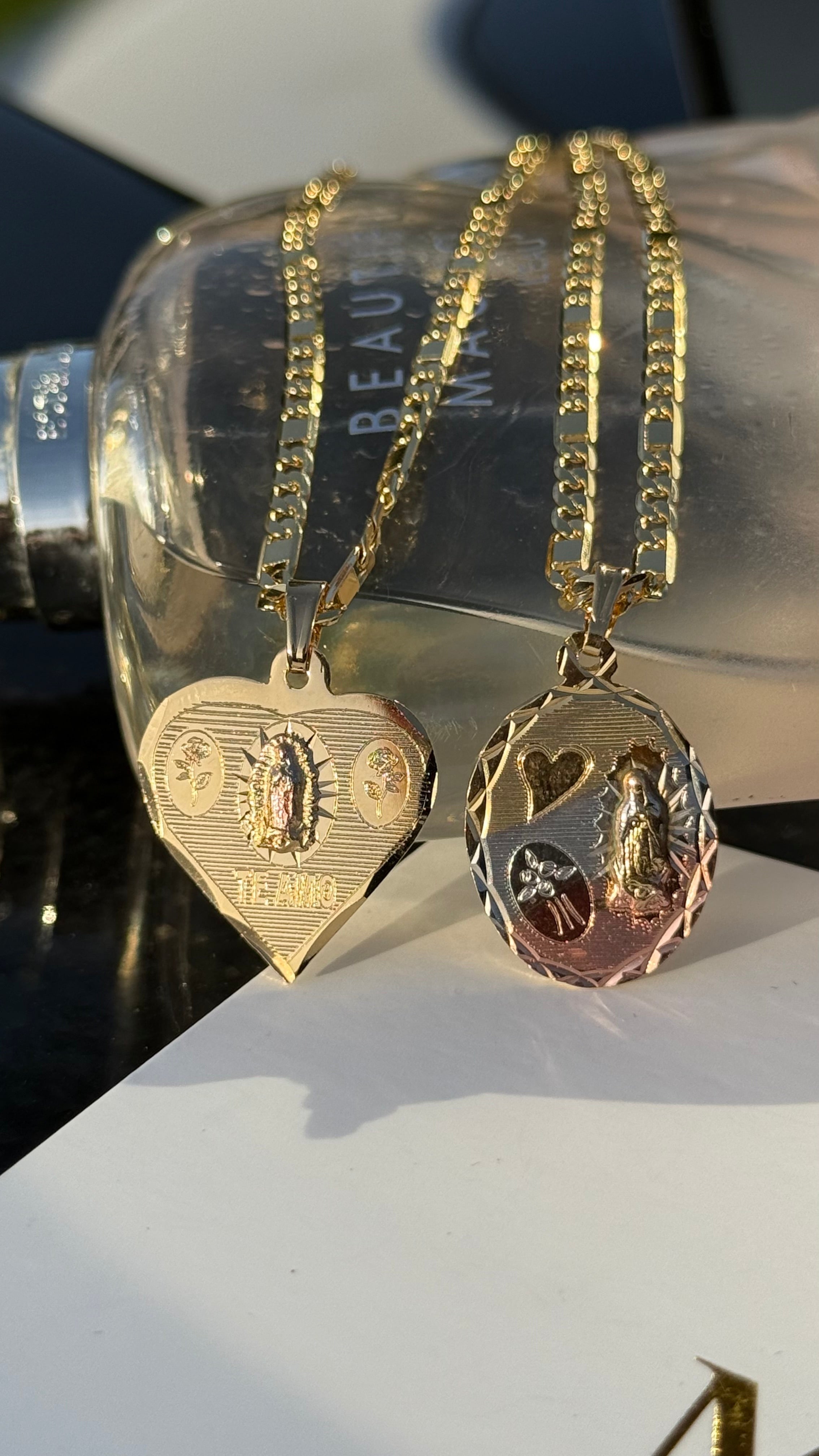 Gold Filled: Virgen de Guadalupe Necklace
