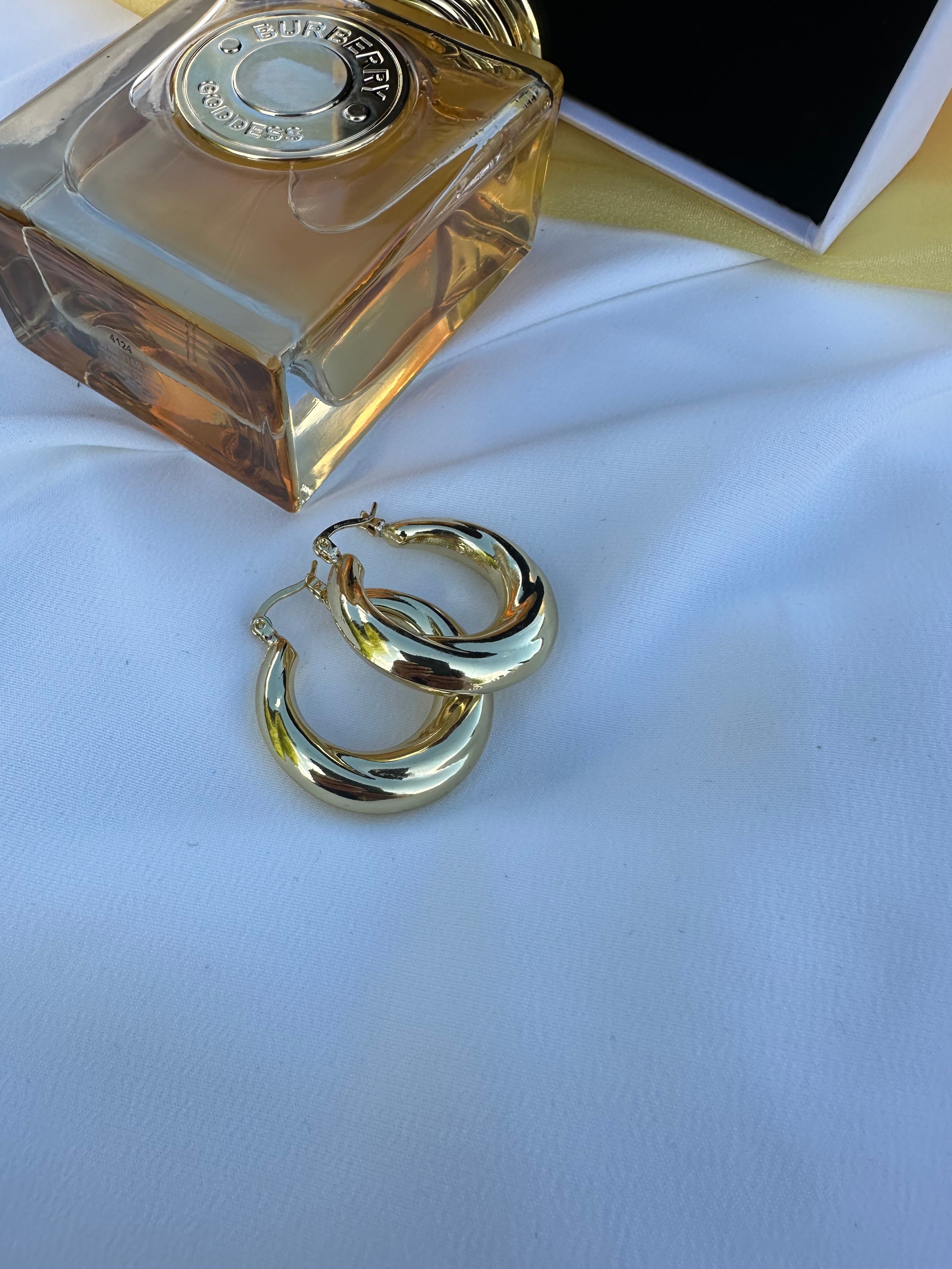 Puffy Gold Hoop