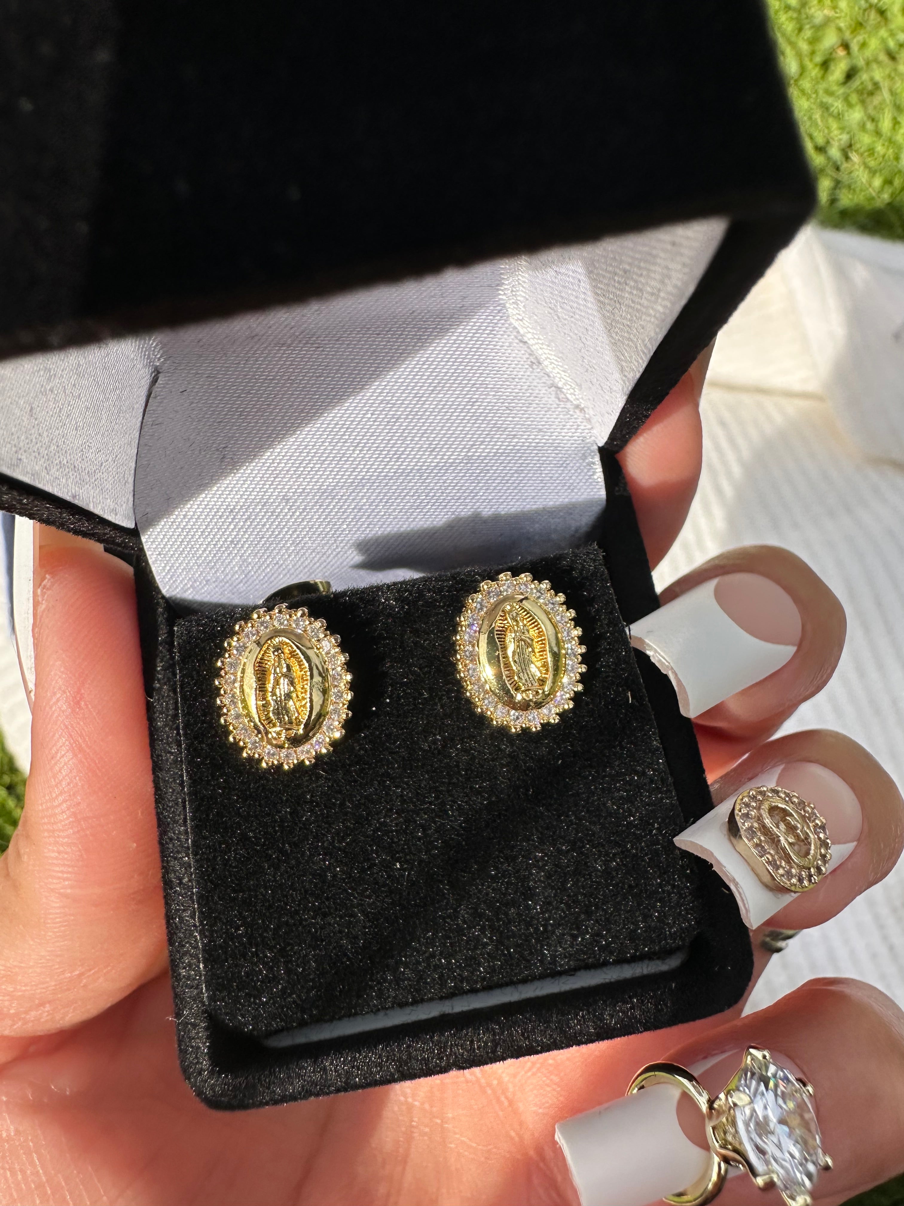 Lady of Guadalupe Stud Earrings