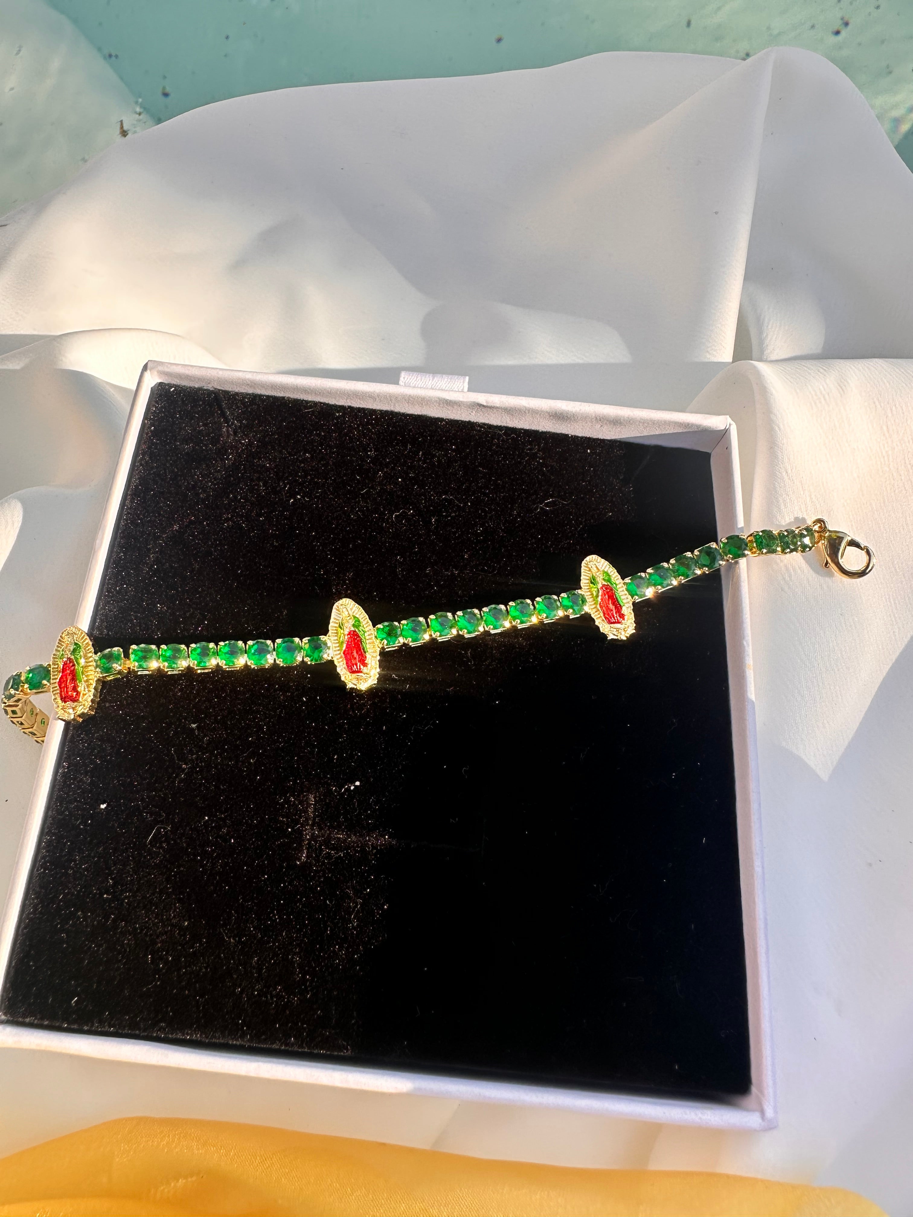 Virgen de Guadalupe Tennis Bracelet