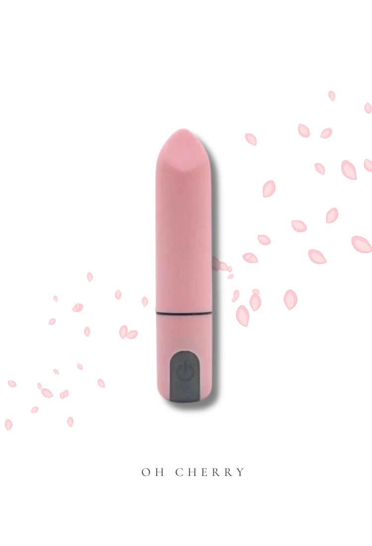 Cherry Pink Lipstick Vibrator + Remote Control