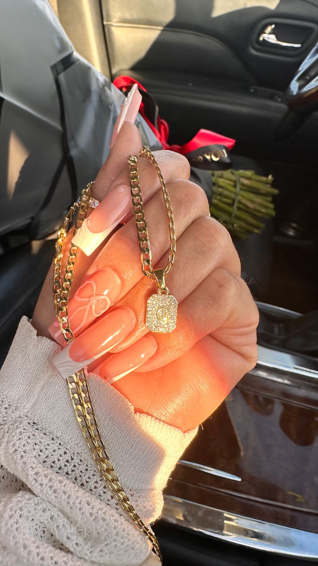 Initial Paved Cuban Necklace