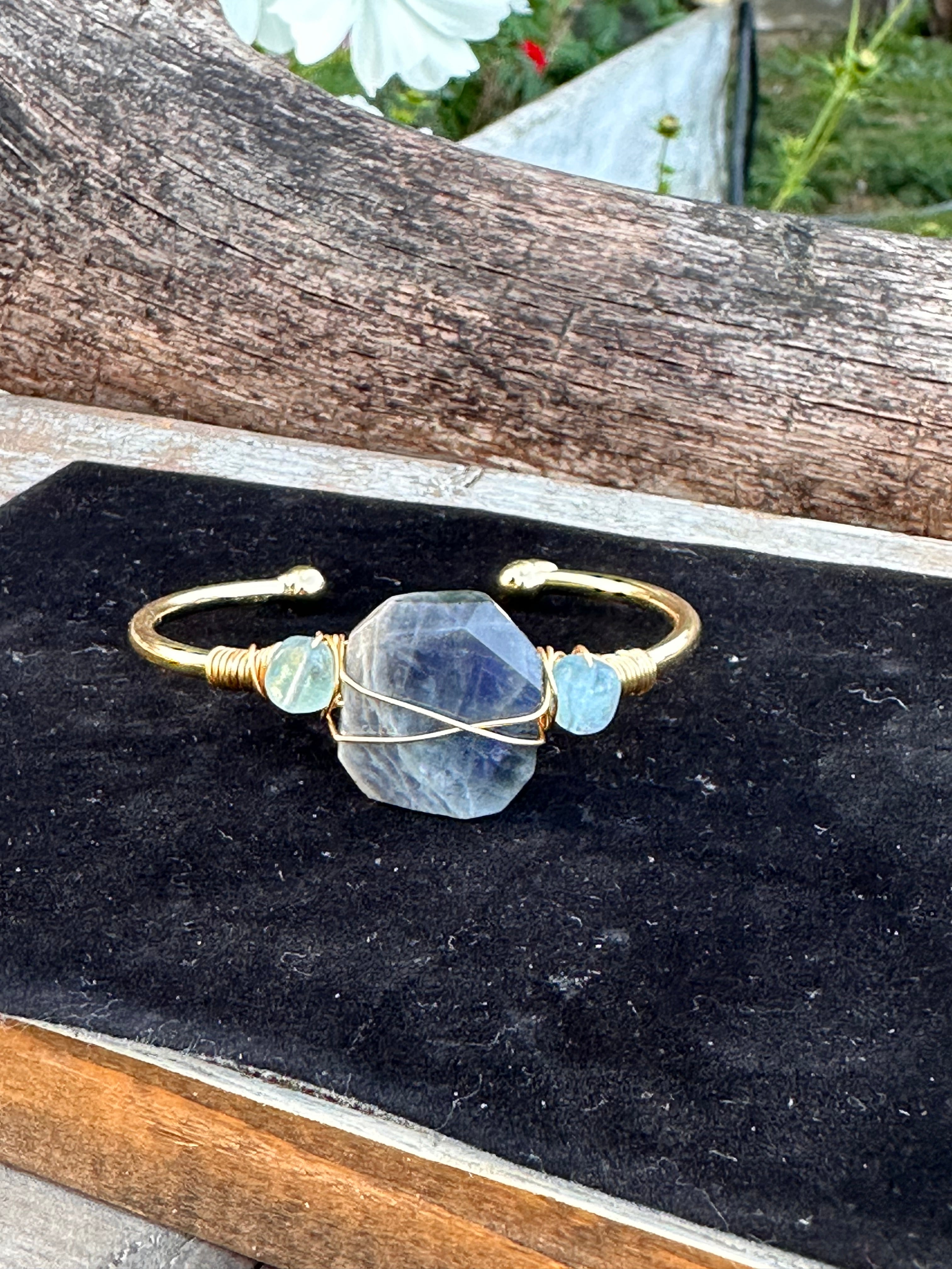 Natural Blue Moon Stone Bracelet