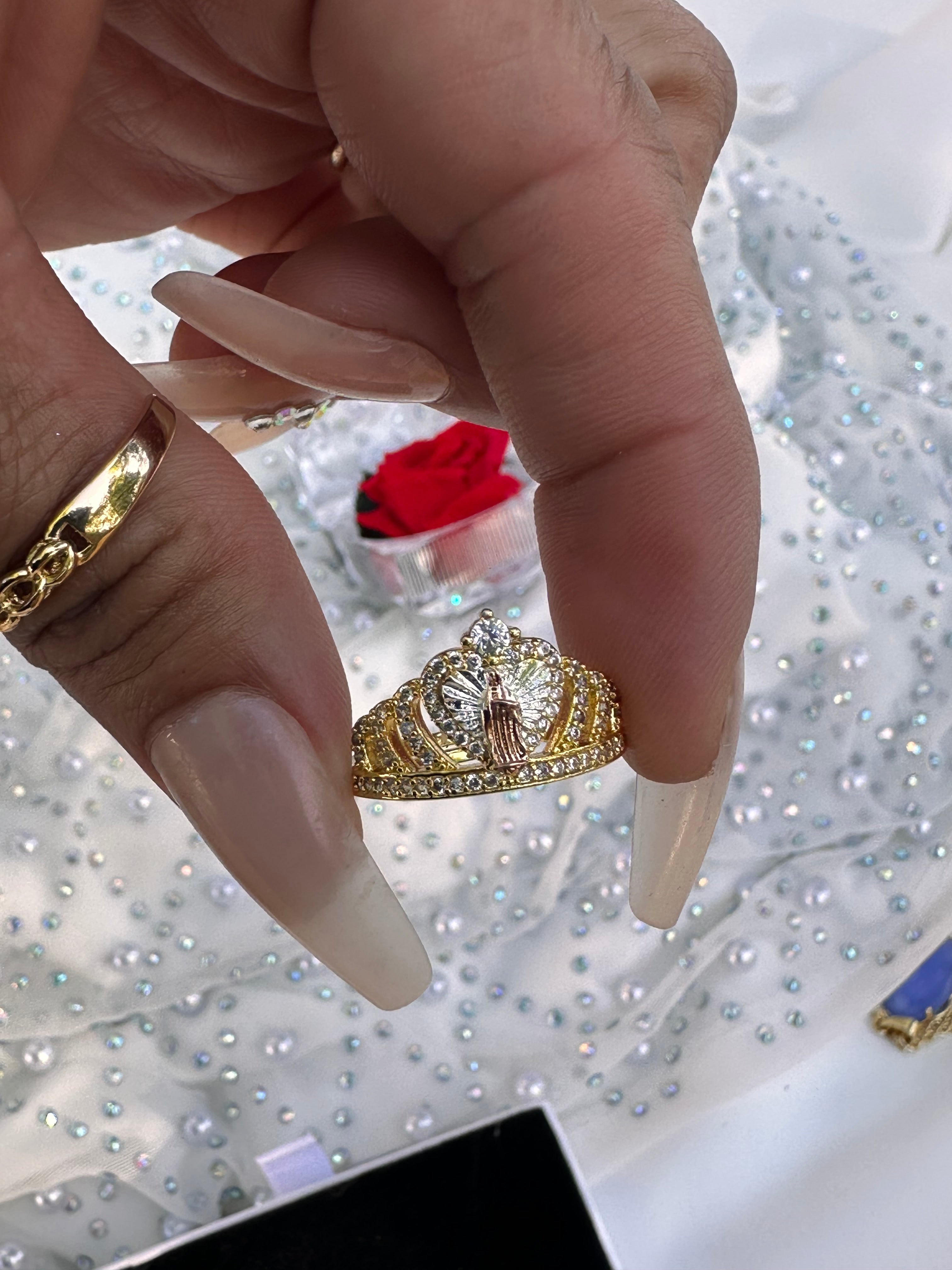 Our Lady of Guadalupe Tiara Ring