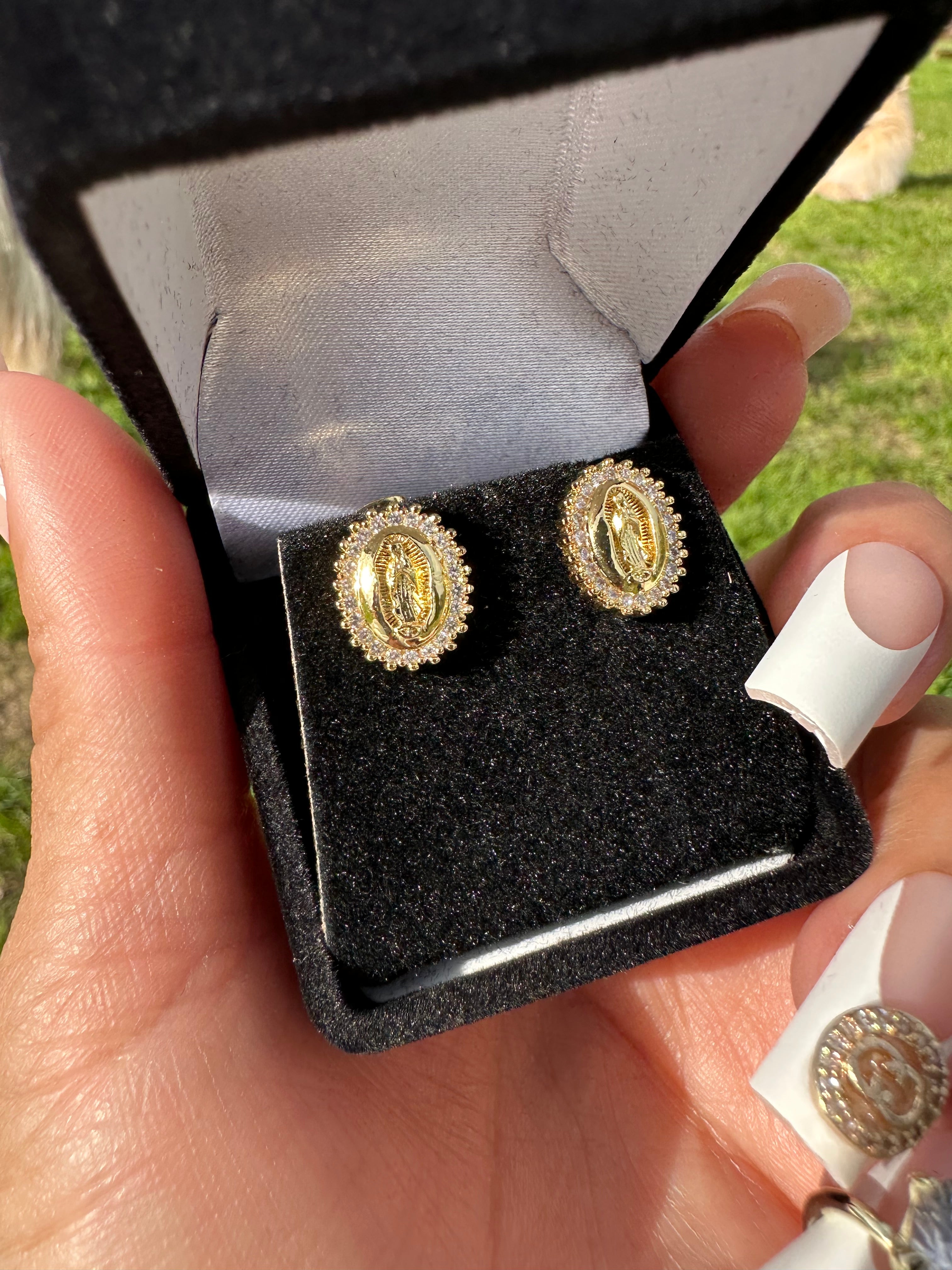 Lady of Guadalupe Stud Earrings