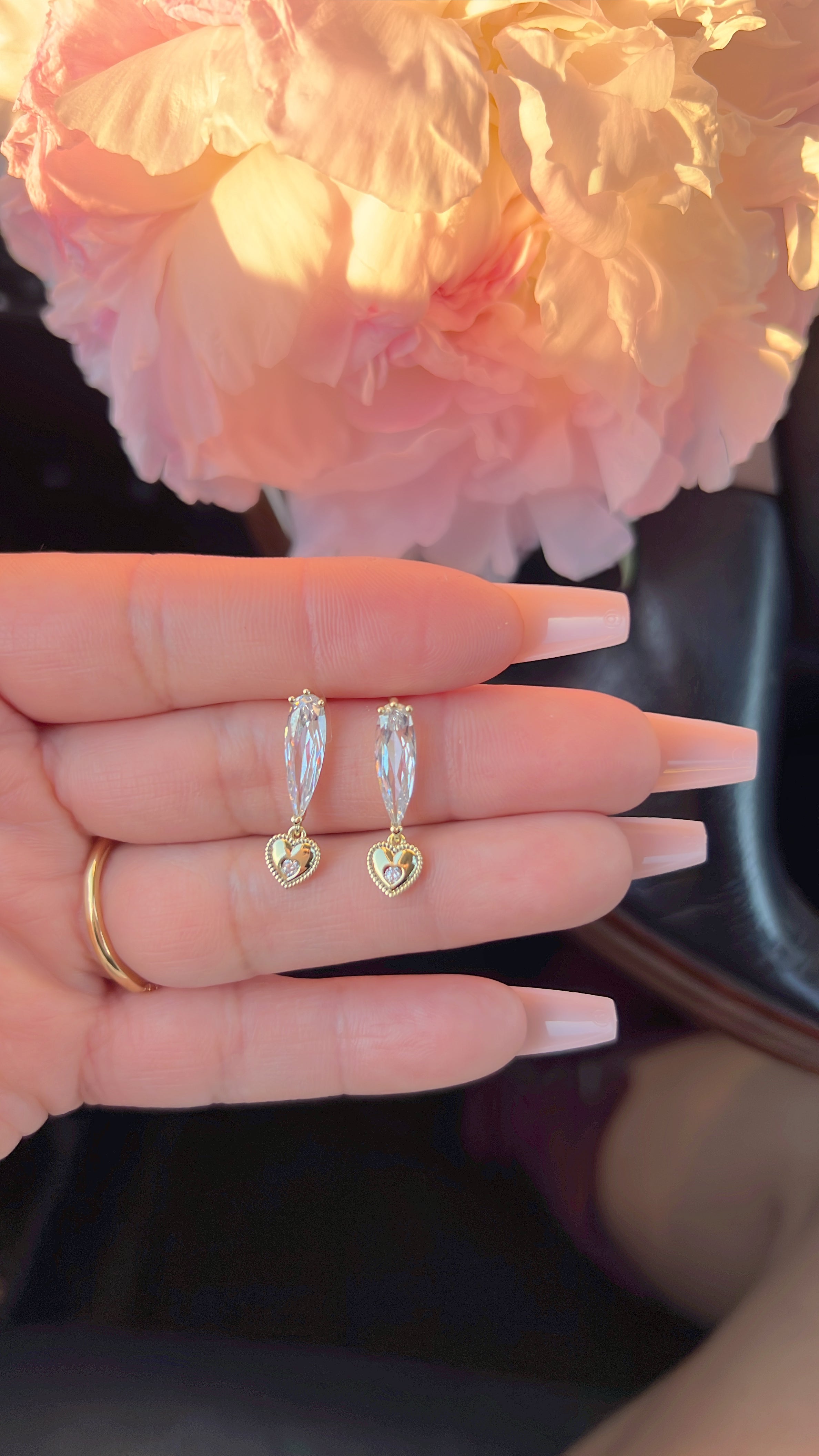 Valentino Heart Drop earrings