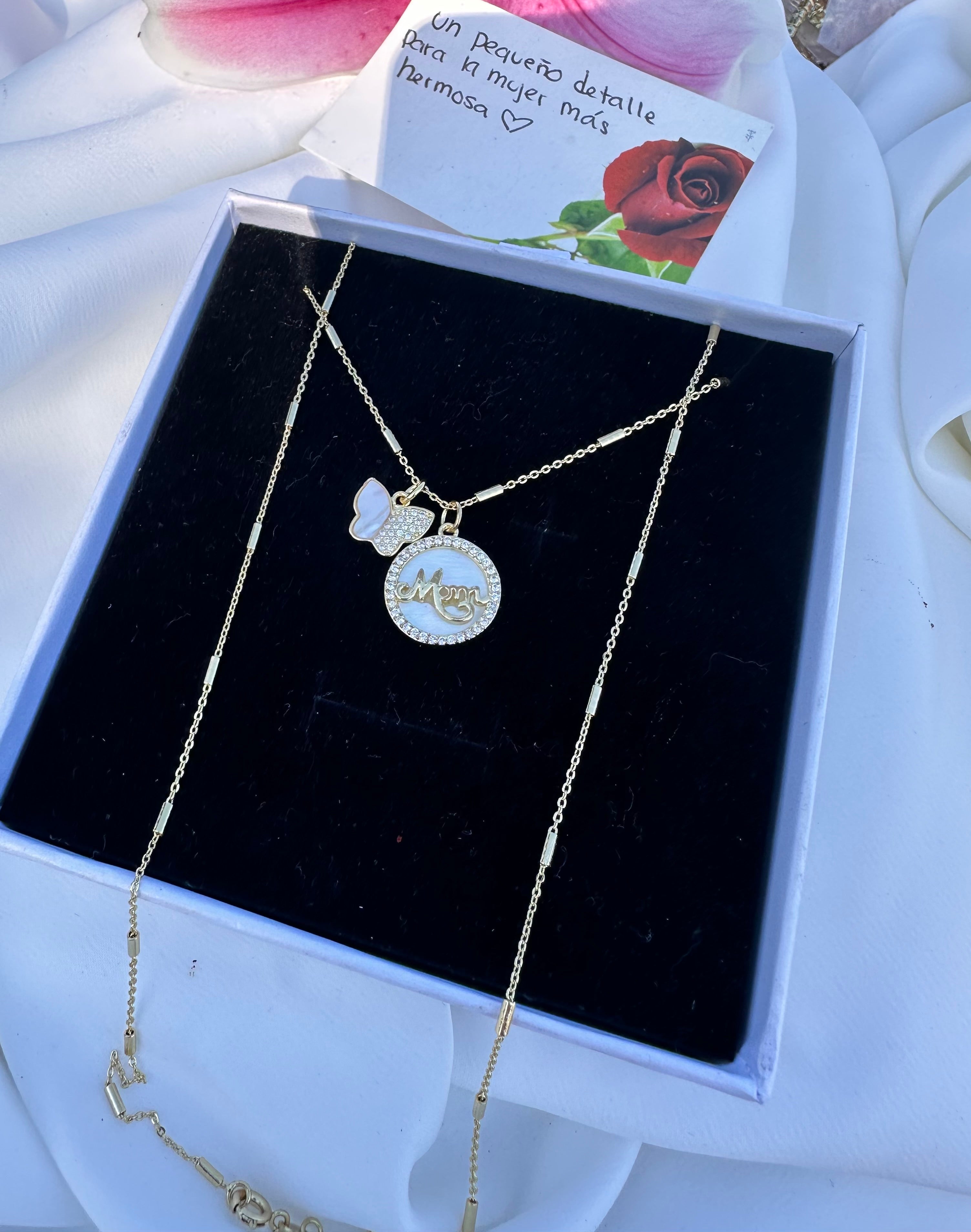 Fluttering Mom Necklace